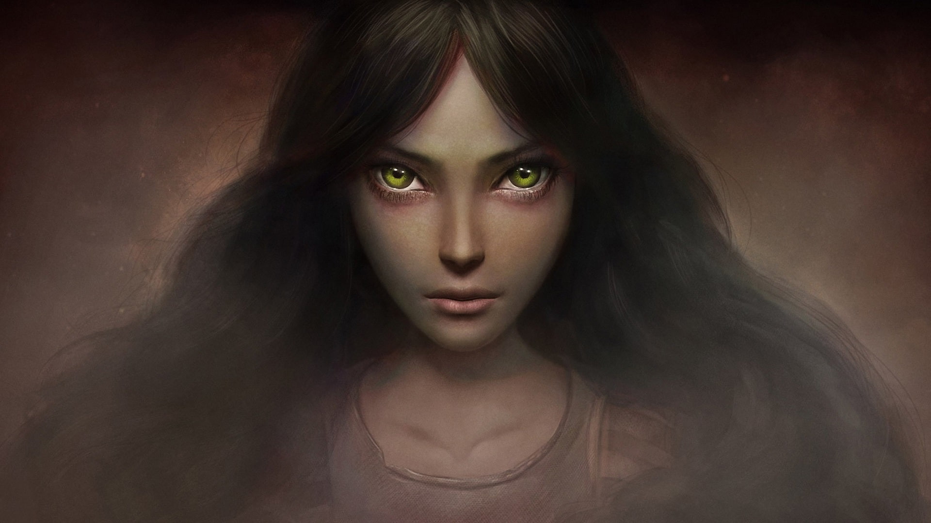 sleeveless, Returns, Design, Alice, portrait, Madness, gray, woman, 1080P, top, Art, illustration, HD Wallpaper