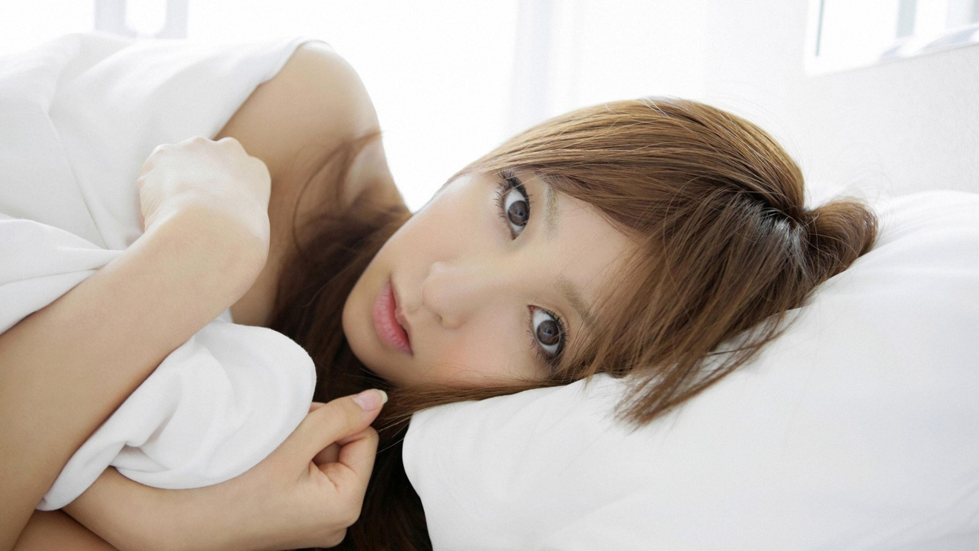 Asian, sleepy, Aya Kiguchi, 1080P, women, HD Wallpaper