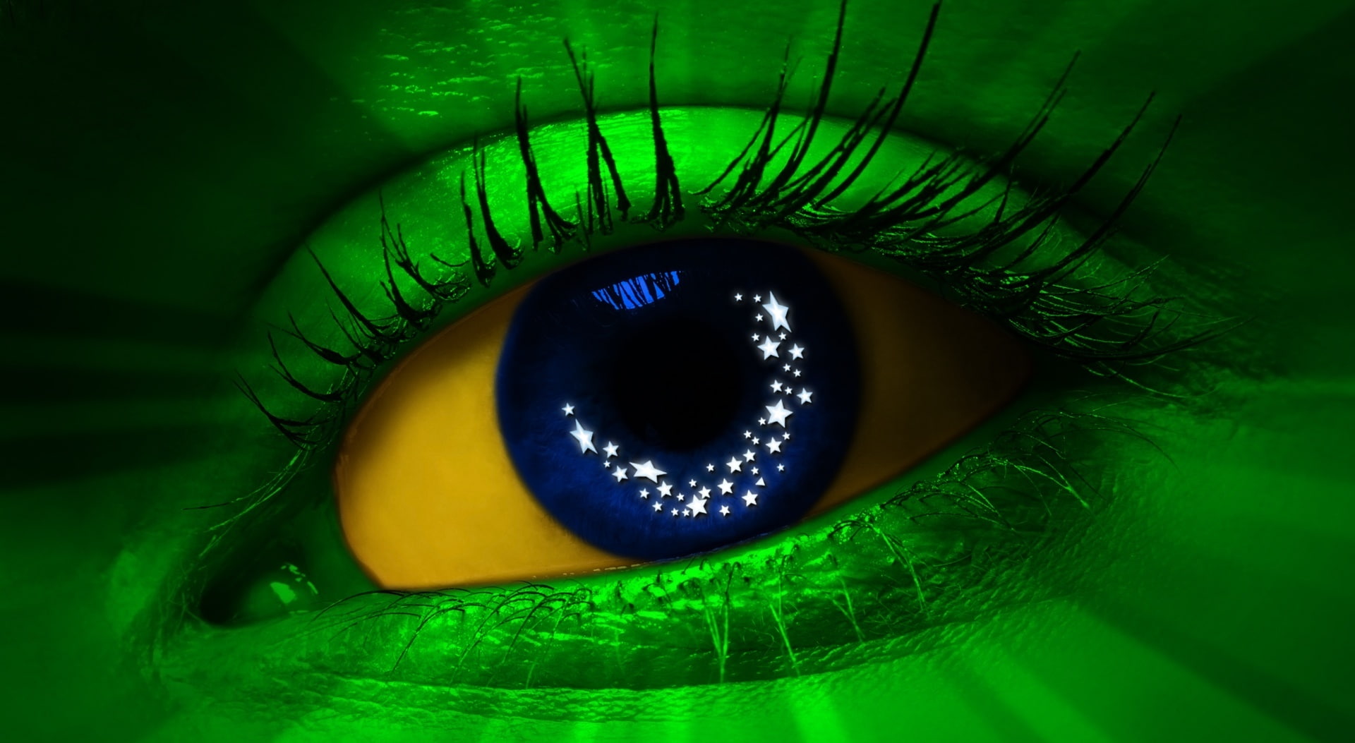 1080P, green color, 2016 Summer Olympics, body part, person, extreme close-up, sensory perception, close-up, beautiful woman, Sports, human face, HD Wallpaper