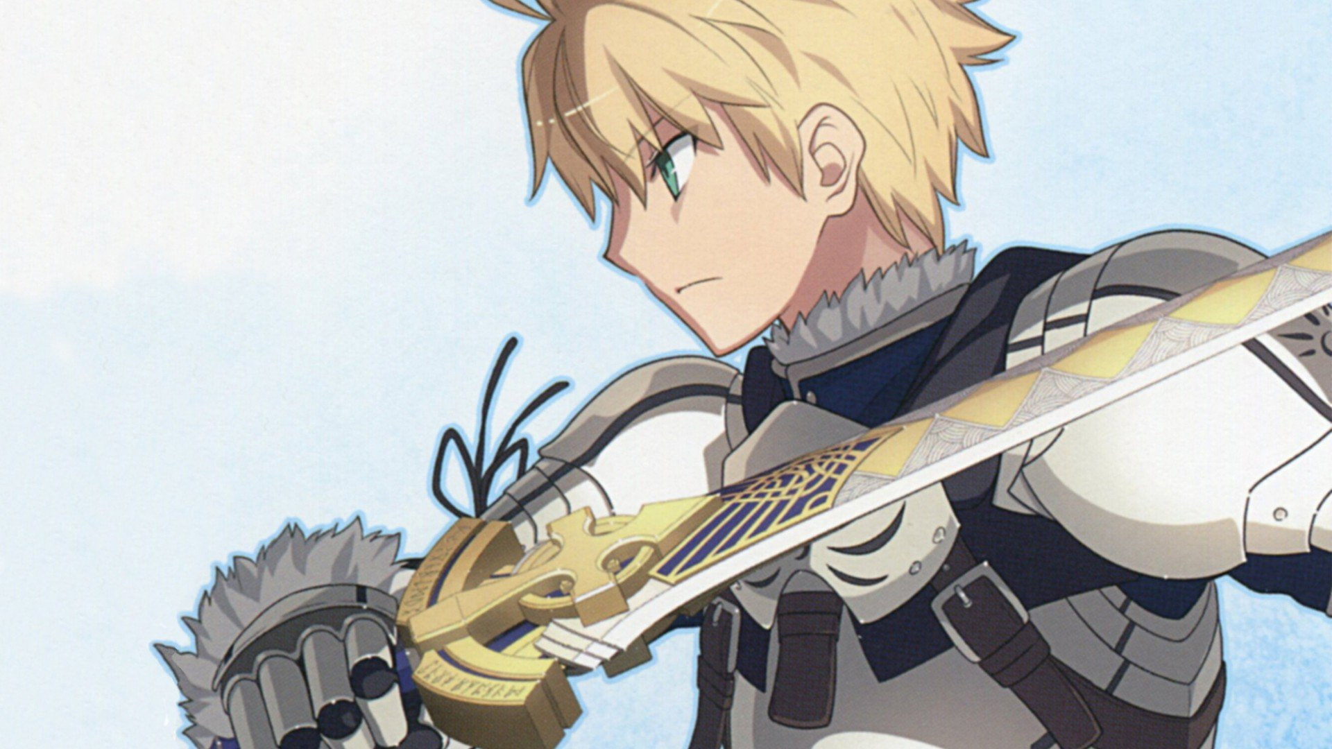 Saber, 1080P, Anime Boys, Prototype, Blonde, Fate, sword, HD Wallpaper