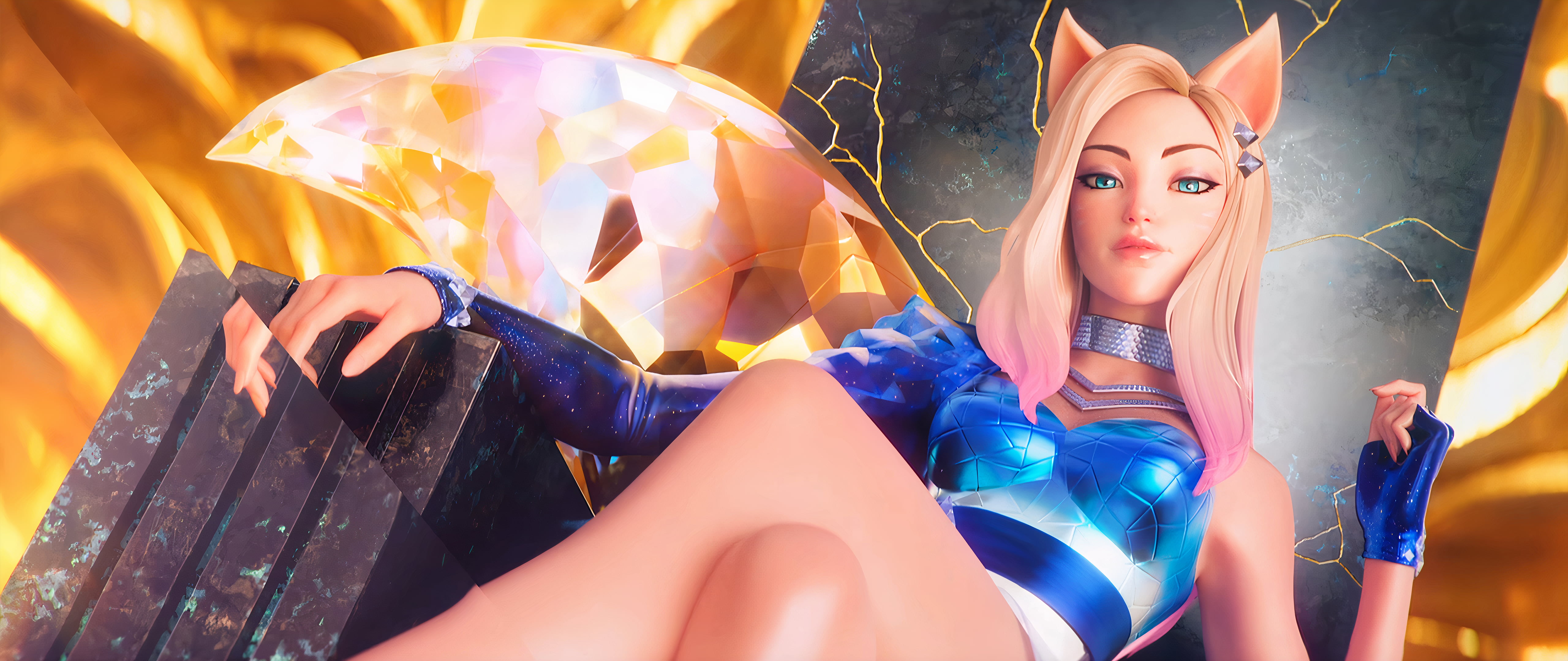 5K, League of Legends, KDA Ahri, HD Wallpaper