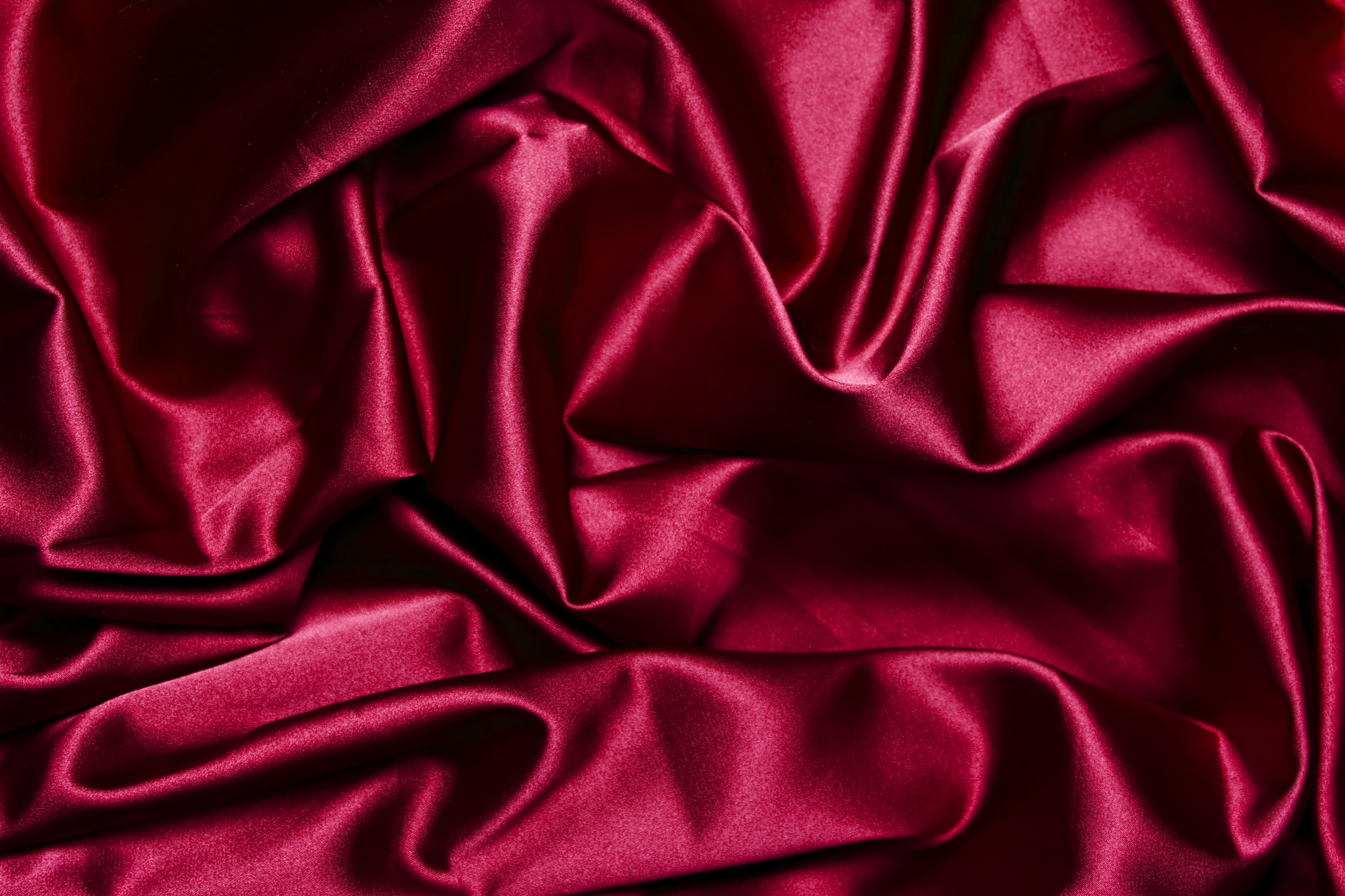 textured, backgrounds, backdrop, raspberry, wave pattern, rippled, no People, decoration, 5K, directly above, folded, full frame, textured Effect, textile, HD Wallpaper