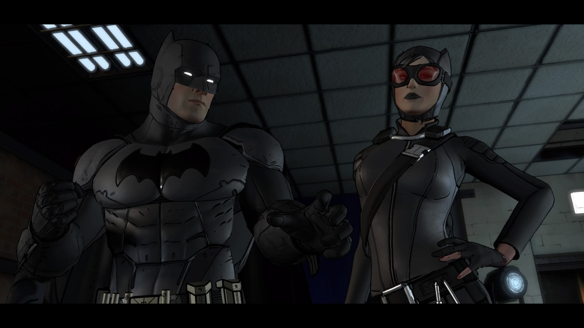 clothing, male likeness, representation, three quarter length, mask, mask - disguise, holding, video games, mannequin, indoors, front view, Batman: The Telltale Series, HD Wallpaper
