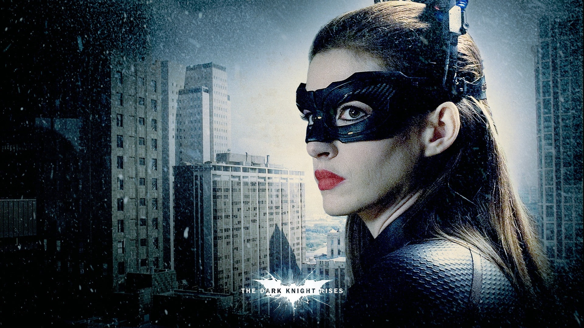 movies, art, rises, entertainment, hd, Anne Hathaway, batman, knight, anne, catwoman, hathaway, 1080P, dark, HD Wallpaper
