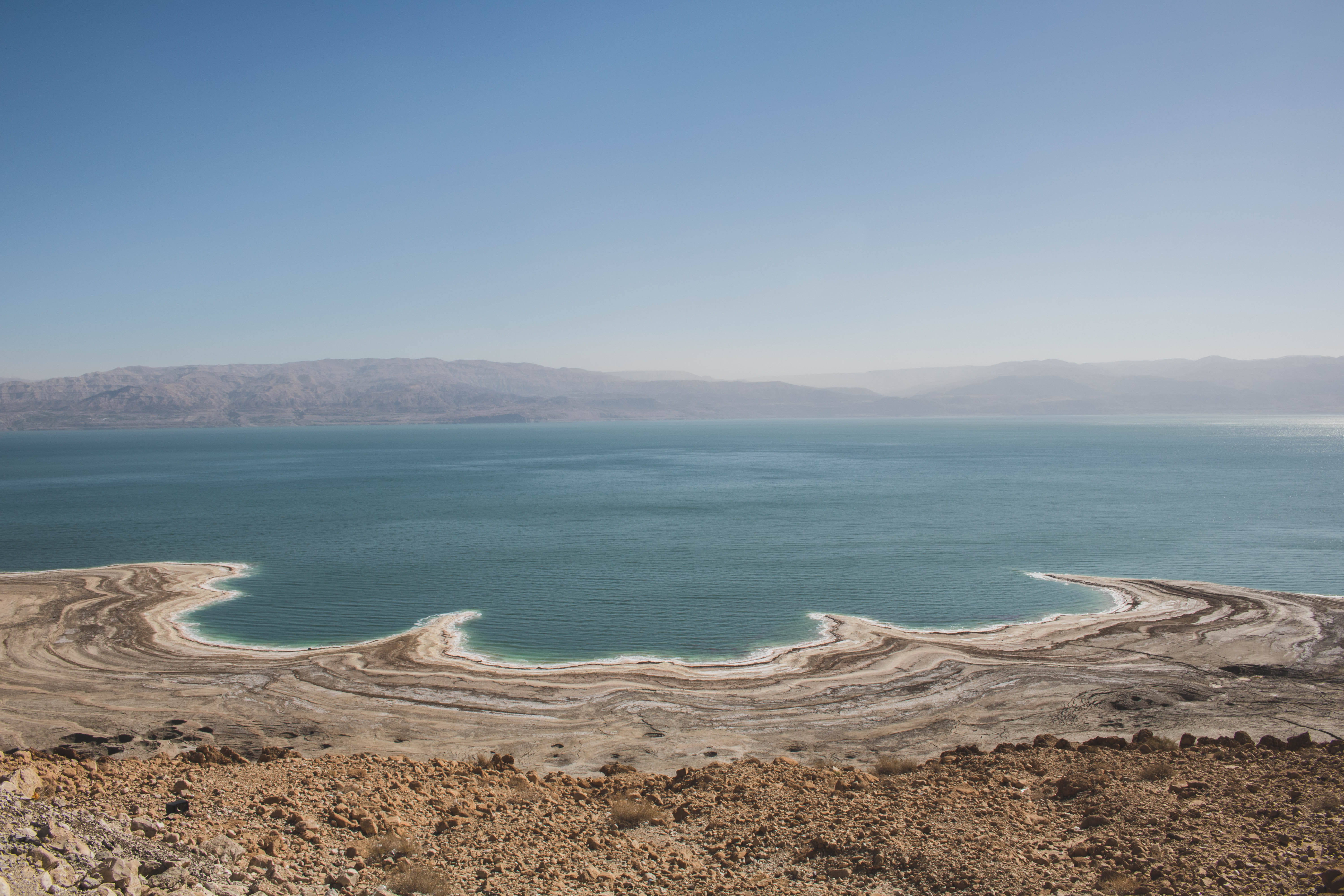 nature, israel, ocean, copy space, sand, landscape, tranquil scene, water, body, plant, tranquility, road, scenics - nature, ground, scenery, clear sky, HD Wallpaper