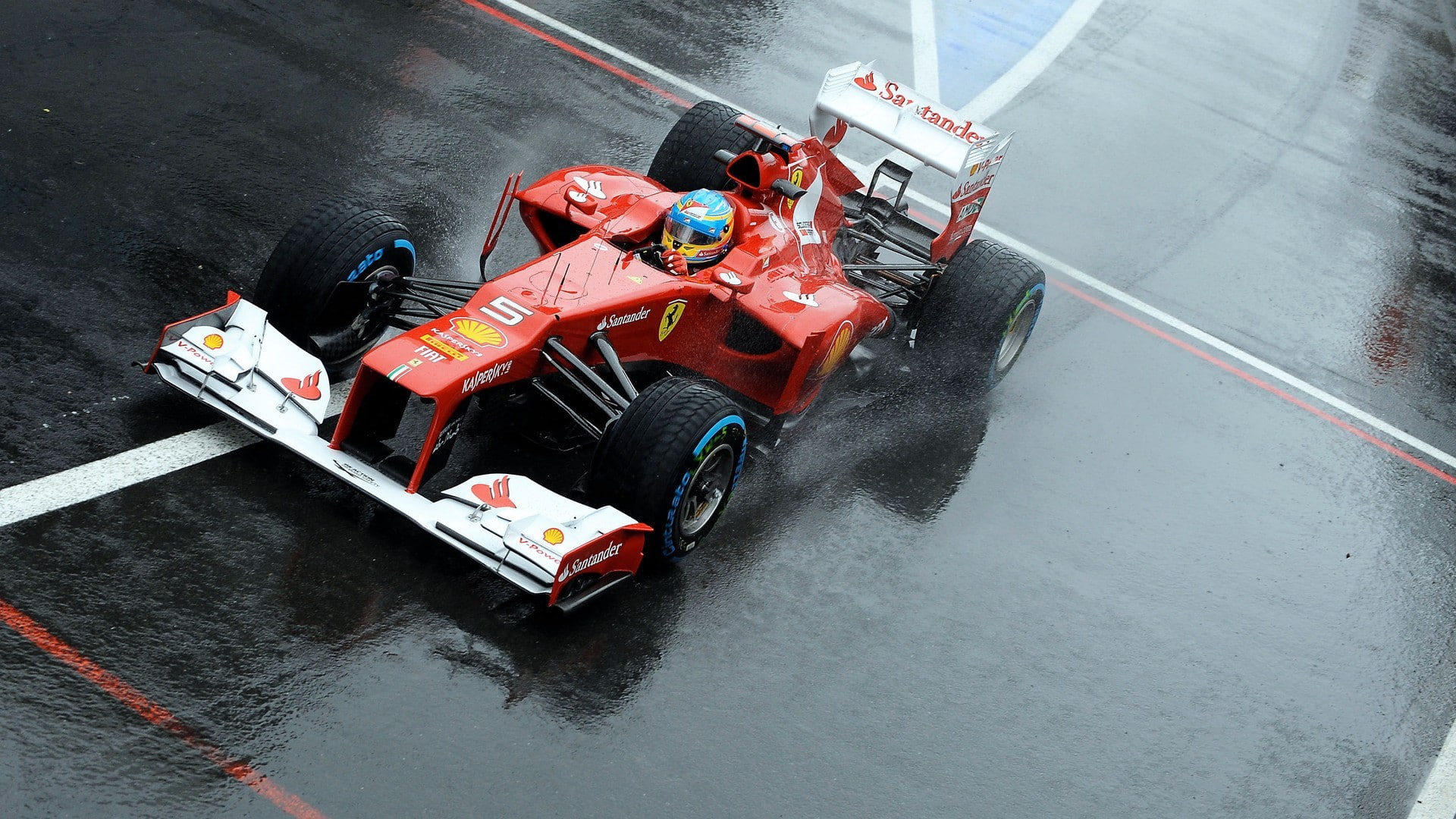 Fernando Alonso, car, 1080P, vehicle, Formula 1, sports, race cars, sport, Ferrari, HD Wallpaper