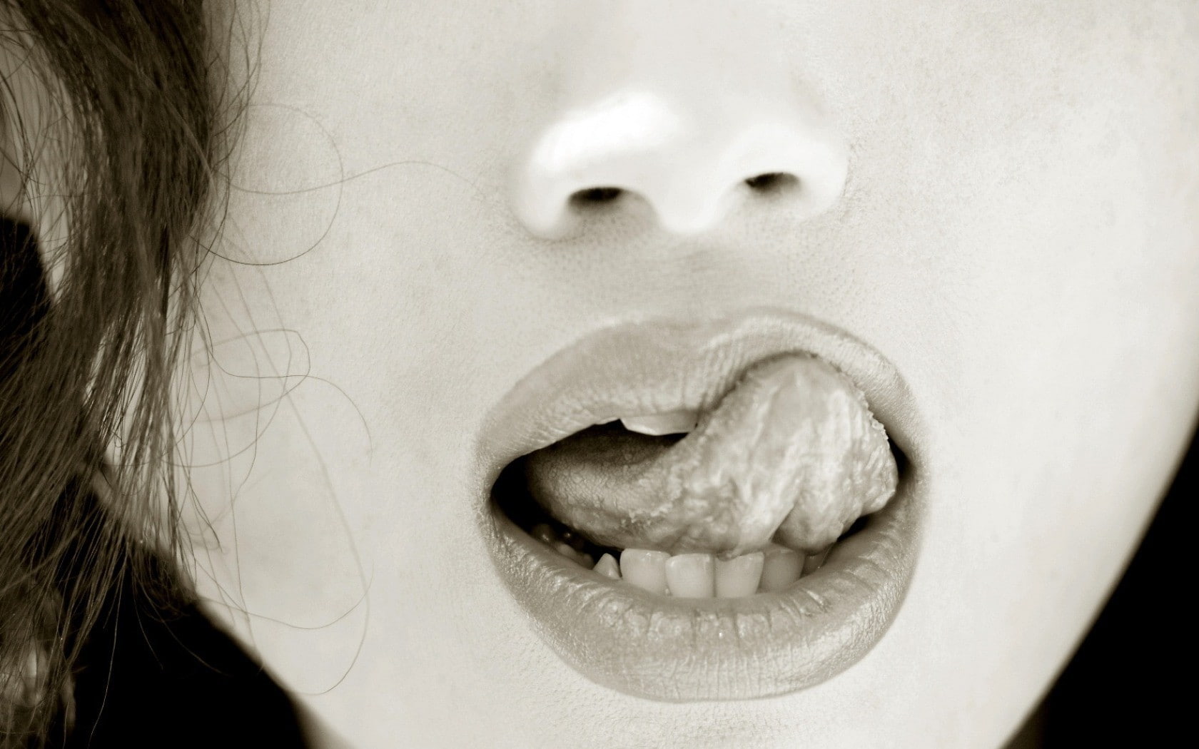 indoors, tongues, closeup, emotion, mouths, human lips, beautiful woman, women, 720P, human body part, mouth, model, anger, close-up, face, human face, HD Wallpaper