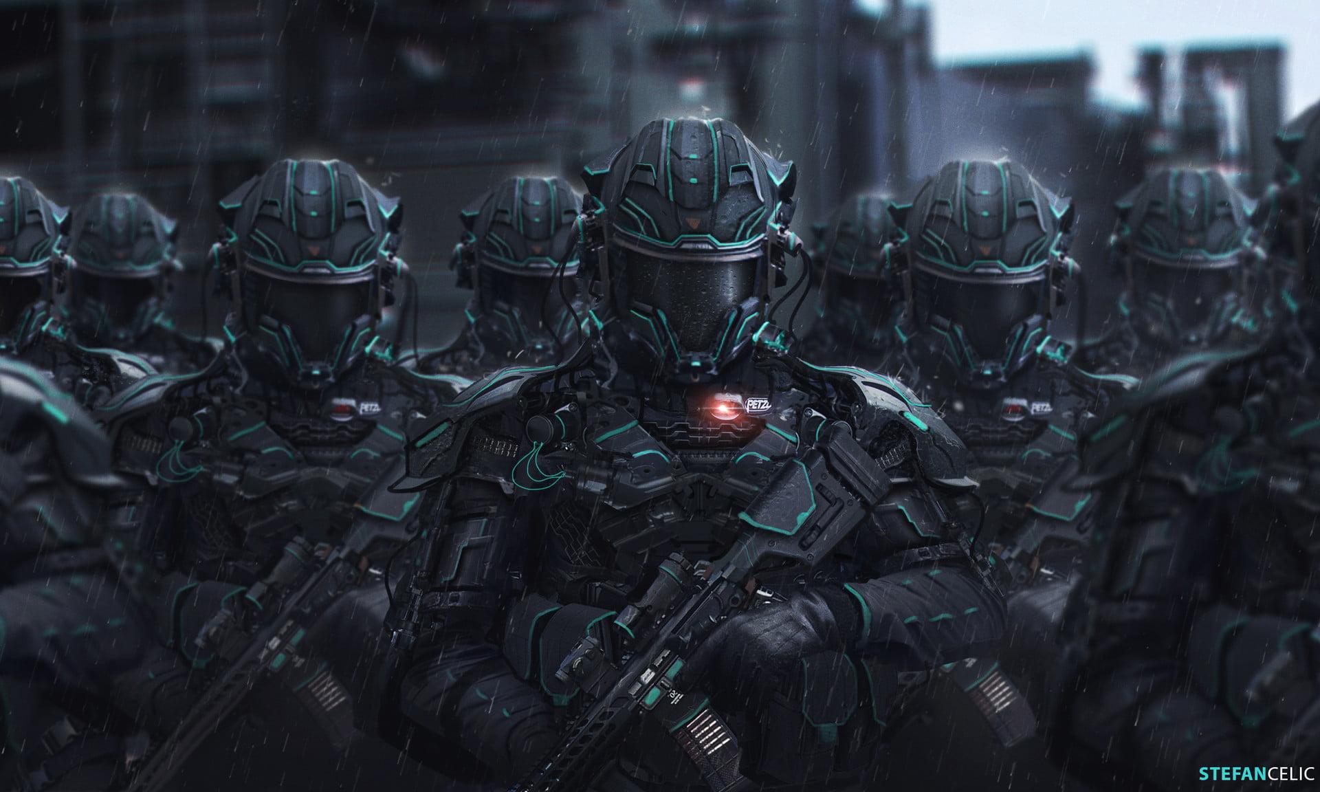 day, close-up, army, focus on foreground, steam, armed forces, outdoors, game, large group of objects, government, armor, protection, army helmet, abundance, HD Wallpaper