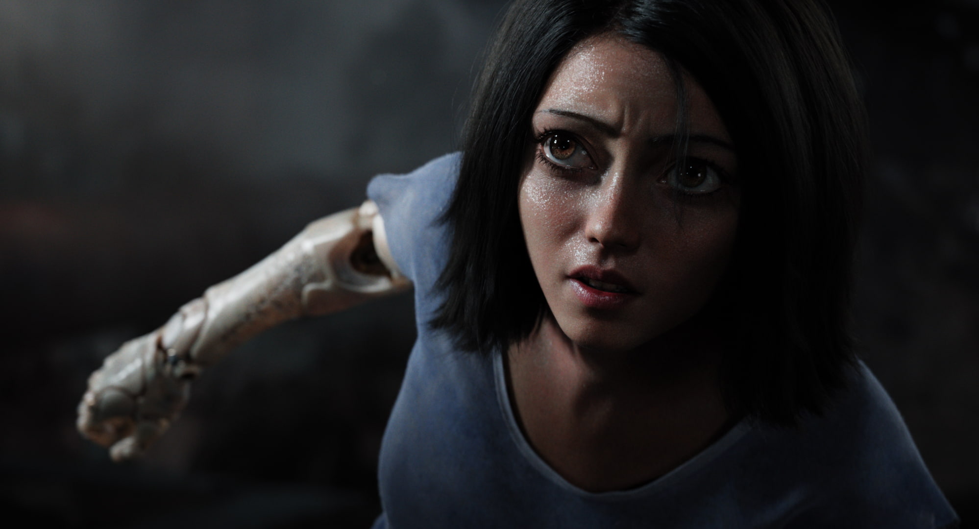depression - sadness, child, aggression, despair, angel, adult, 1080P, portrait, battle, young adult, sadness, teenager, contemplation, alita, worried, HD Wallpaper