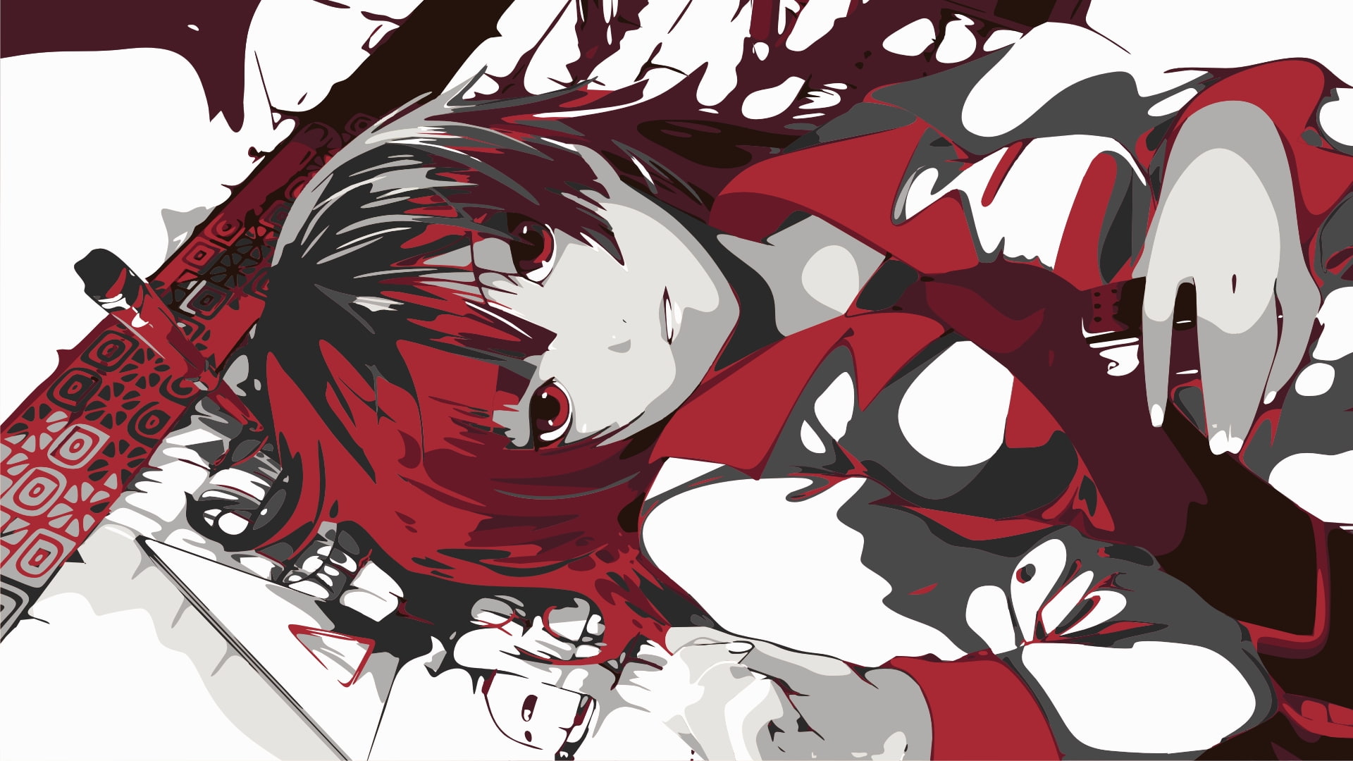 women, anime, series, hitagi, Bakemonogatari, senjougahara, 1080P, x, hot, art, hd, monogatari, HD Wallpaper