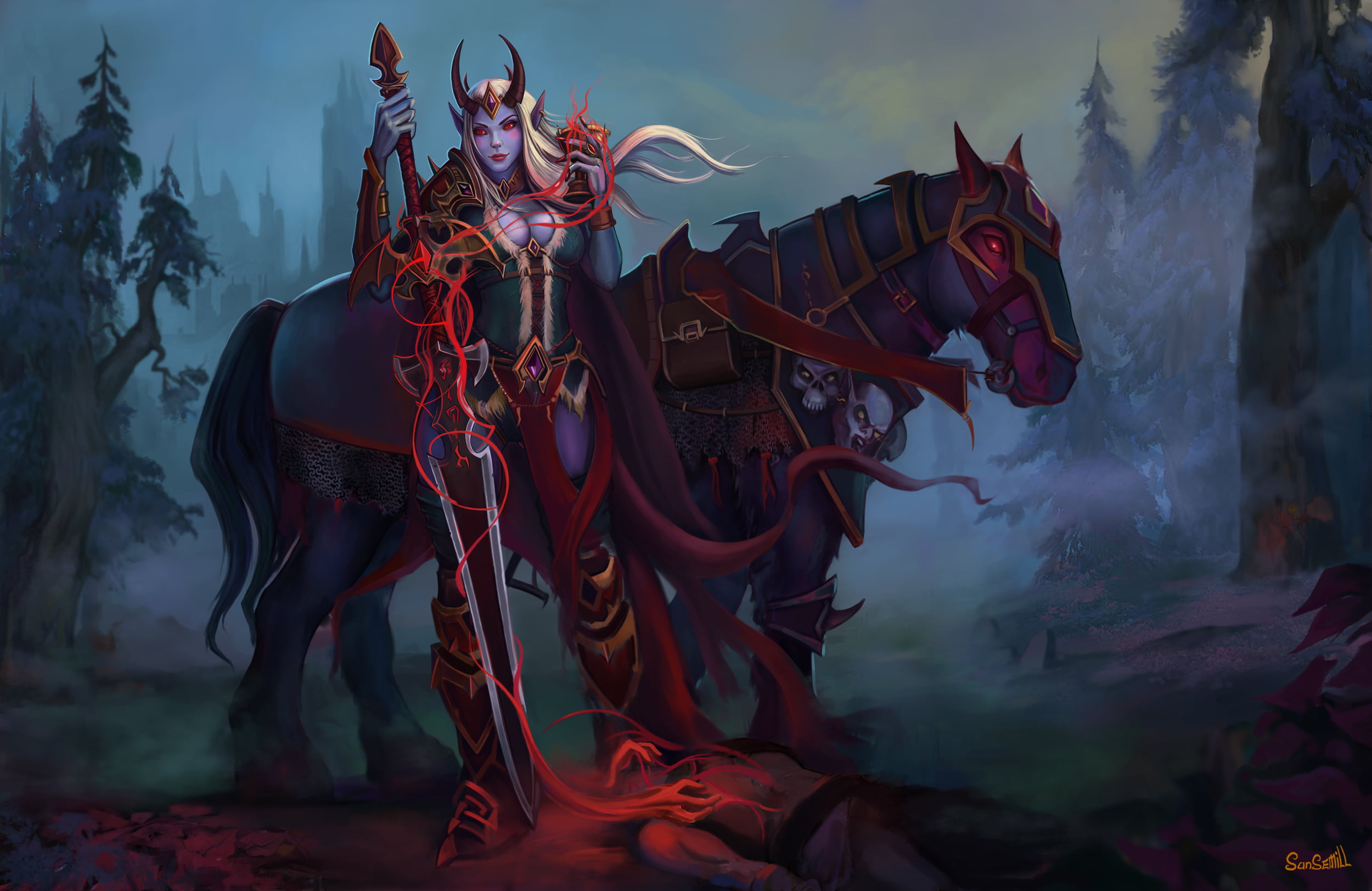 World of Warcraft, Night Elves, 1080P, Blizzard Entertainment, World of Warcraft: Shadowlands, HD Wallpaper