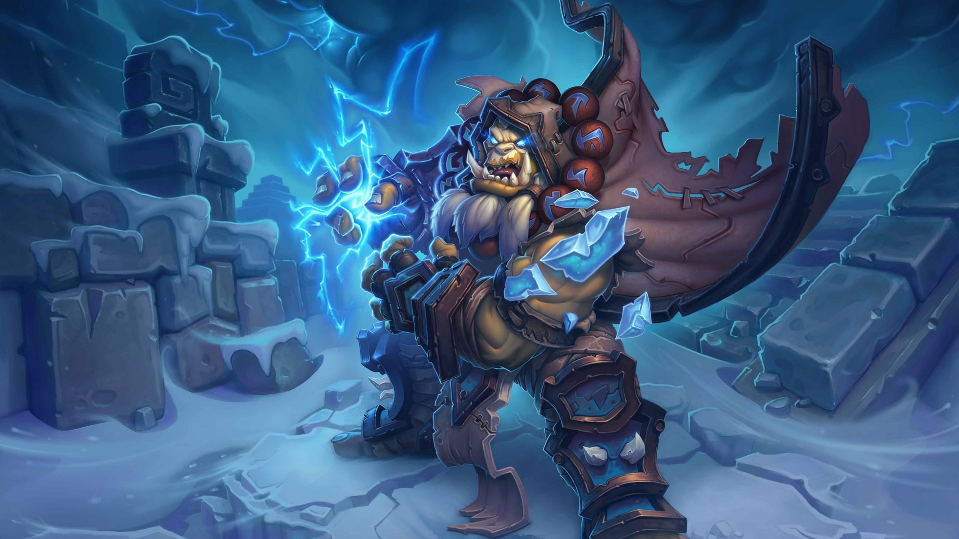 Thrall, video games, 1080P, hearthstone, cards, Knights of the frozen throne, warcraft, Hearthstone: Heroes Of Warcraft, death knight, artwork, HD Wallpaper