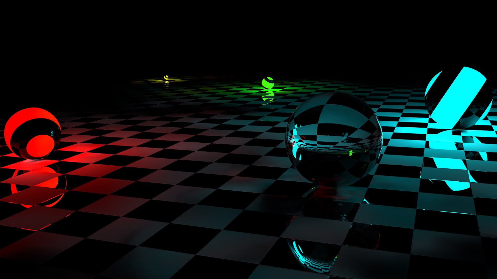 CG, 1080P, aqua, ball, HD Wallpaper