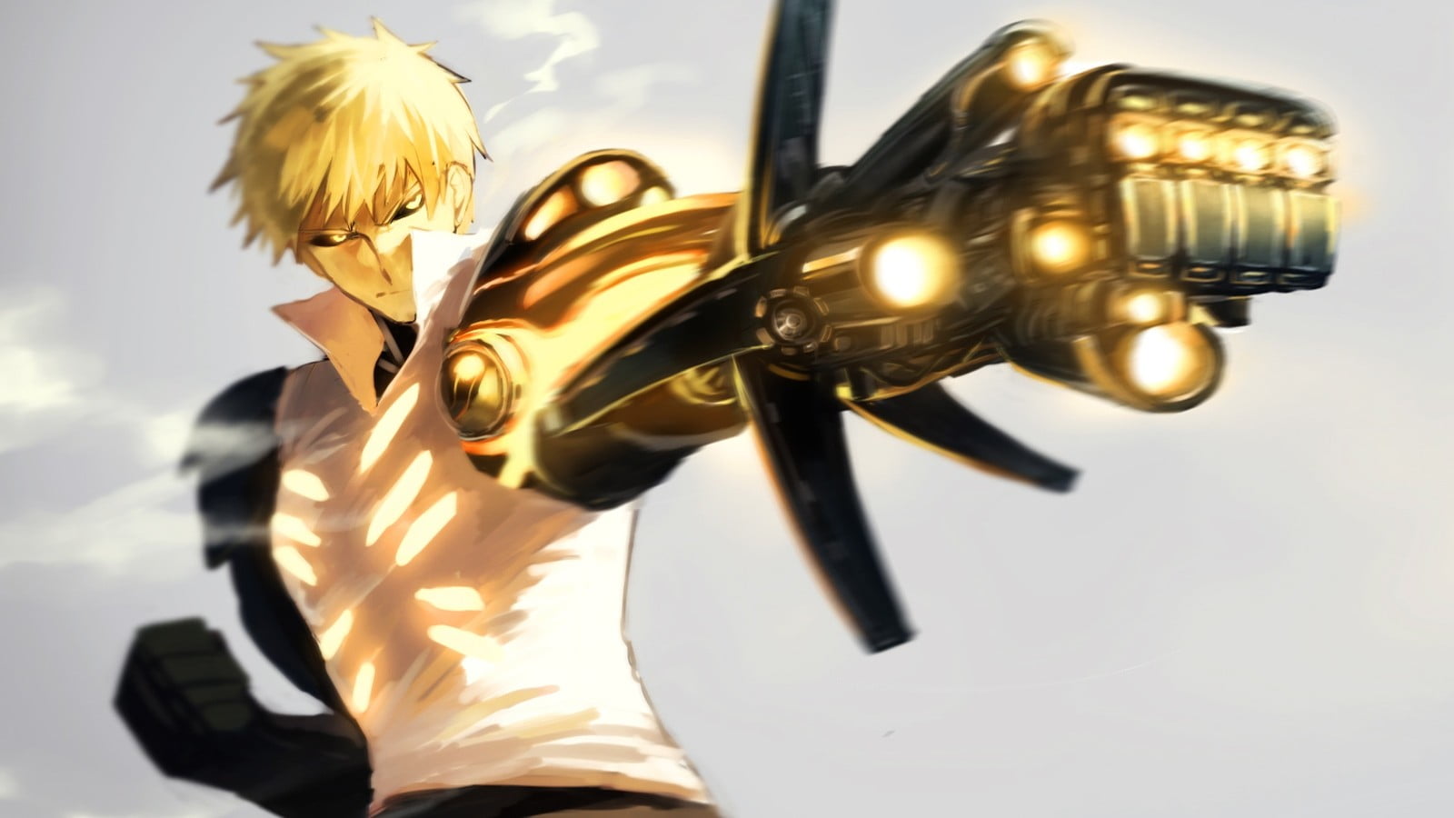 Genos, lifestyles, young women, holding, three quarter length, studio shot, One-Punch Man, arts culture and entertainment, beautiful woman, indoors, 720P, HD Wallpaper