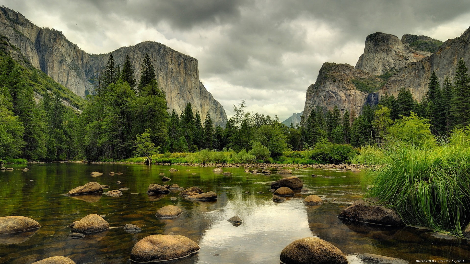hd, 1080P, water, nature, rocks, mountains, stones, landscape, HD Wallpaper