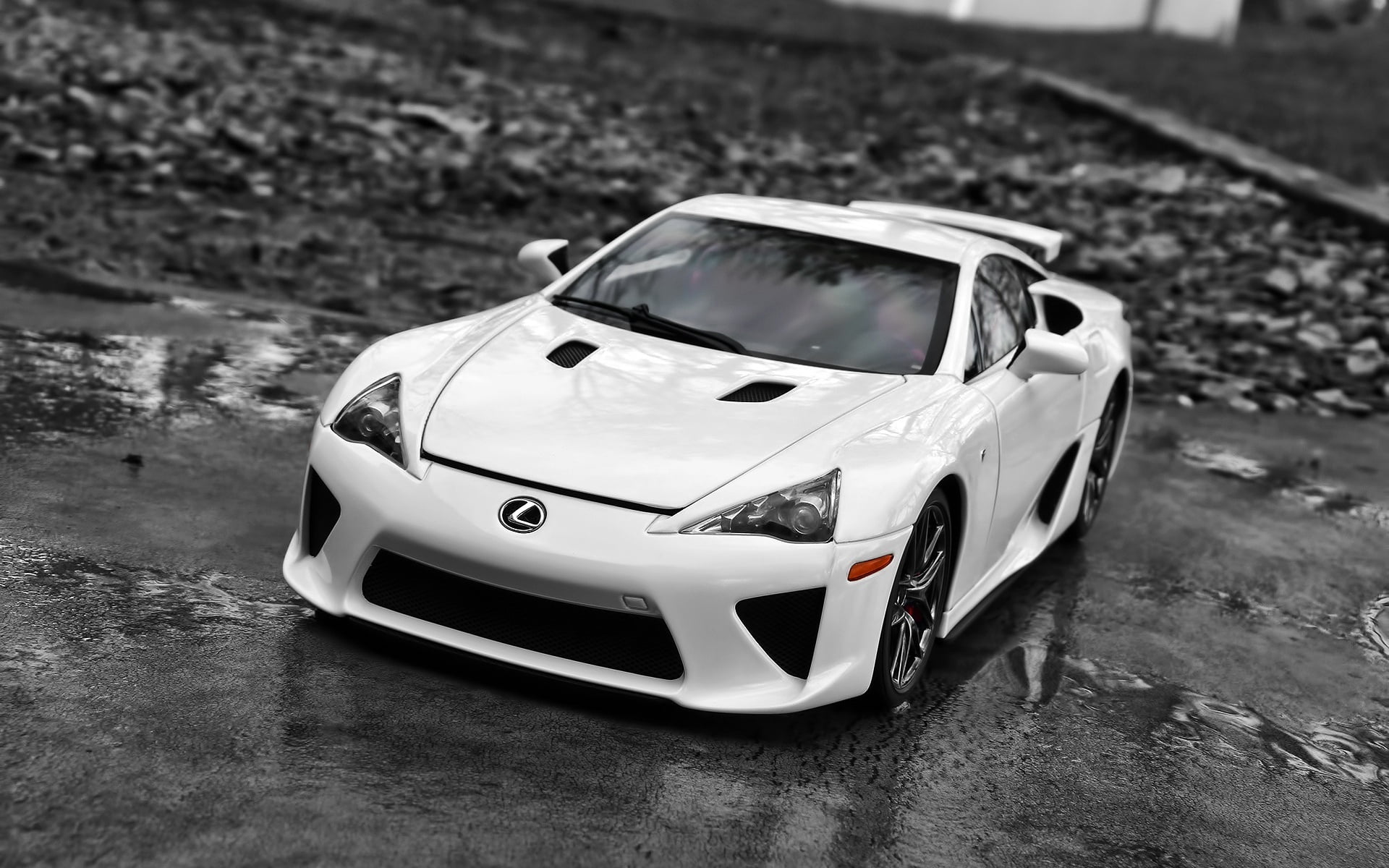 white, sport, transportation, day, high angle view, toy, street, toy car, motorsport, supercar, technology, white color, power, lexus, luxury, focus on foreground, HD Wallpaper