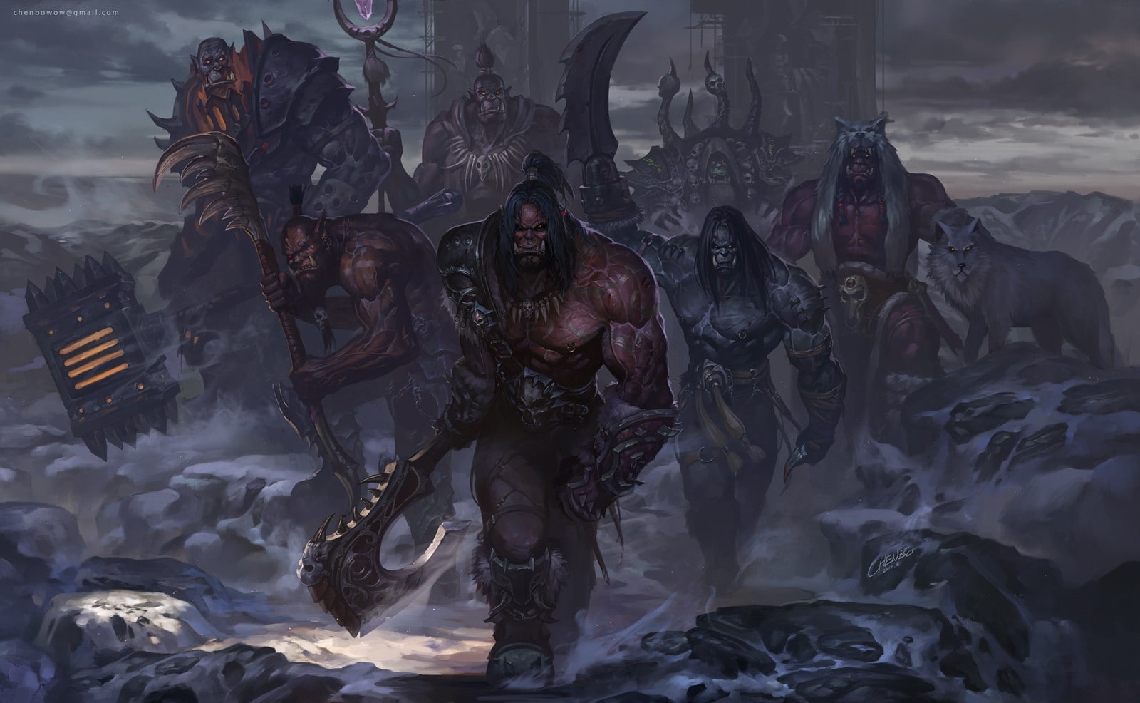 World of Warcraft, video games, artwork, World of Warcraft: Warlords of Draenor, 720P, orcs, HD Wallpaper