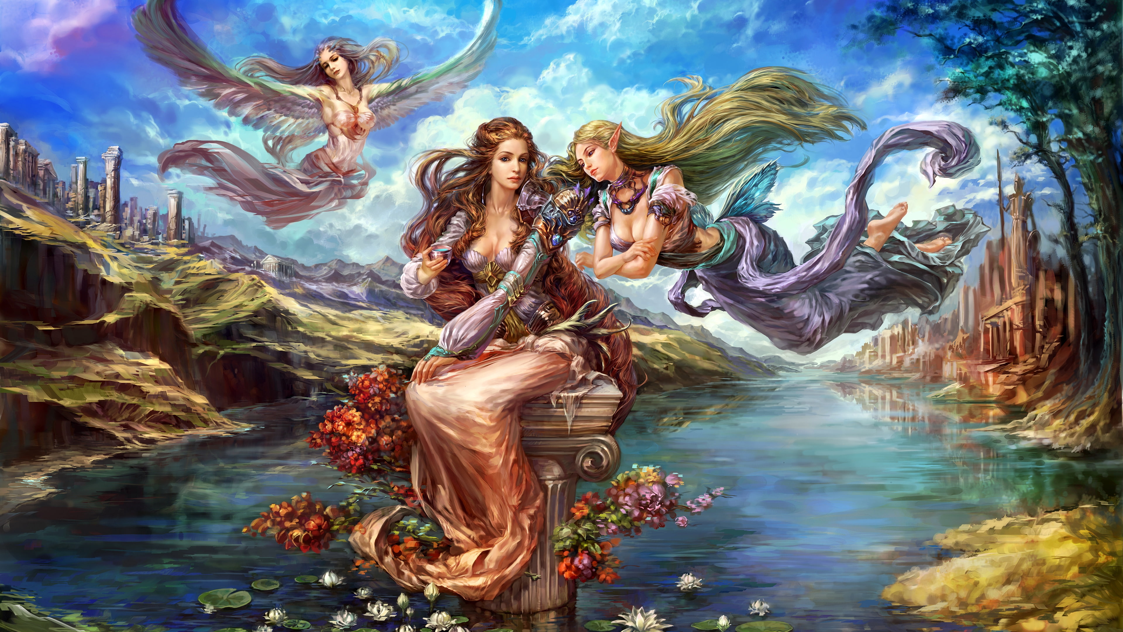 fantasy, forsaken, elves, 4K, world, Forsaken World, HD Wallpaper