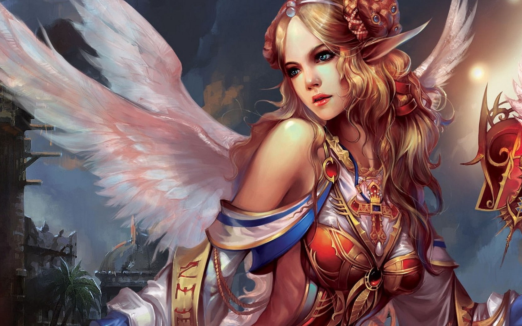 fantasy art, 720P, artwork, Forsaken World, angel, HD Wallpaper