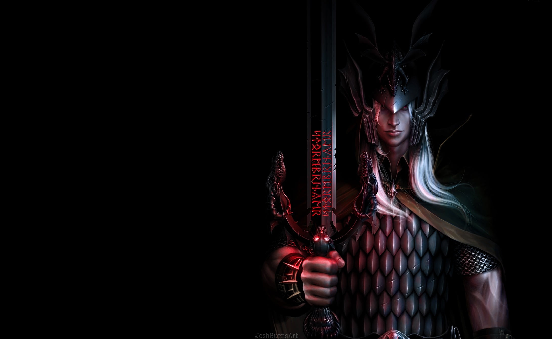 sword, Science Fantasy, Elric of Melnibone, art, fantasy, The Stormbringer, MAG, Elric VIII, 1080P, The 428th Emperor Melnibone, Josh Burns, Stormbringer, HD Wallpaper