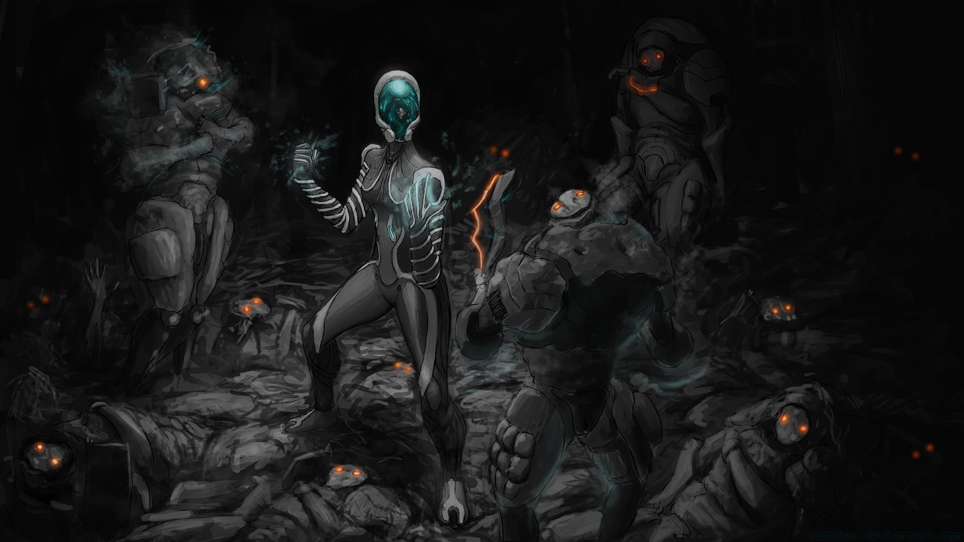 Warframe, 1080P, Grineer (Warframe), Mag (Warframe), HD Wallpaper