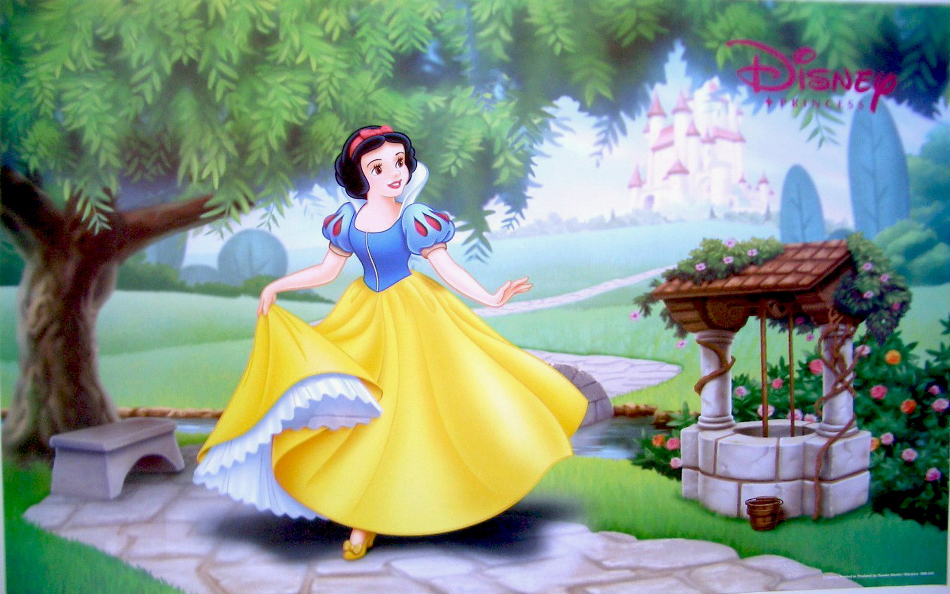 dwarfs, white, walt, 1080P, story, snow, seven, cartoon, hd, disney, HD Wallpaper
