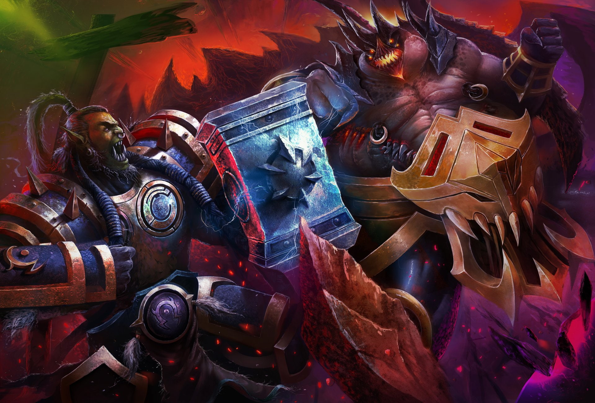 Video Game, Heroes of the Storm, Thrall (World Of Warcraft), 1080P, Azmodan (Diablo III), HD Wallpaper