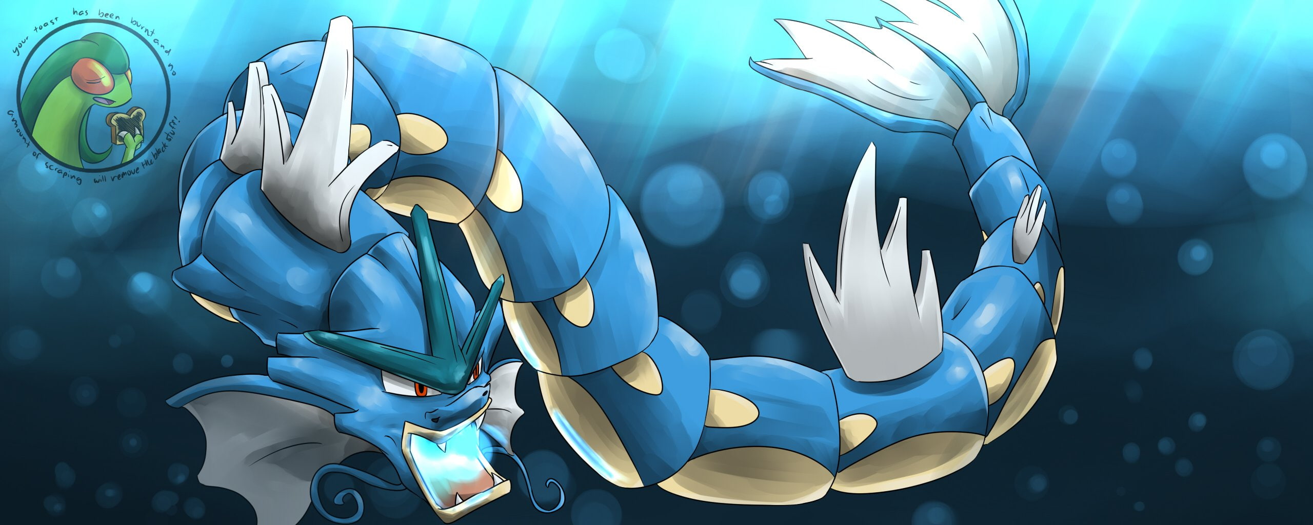 dragons, 2K, gyarados, pokemon, HD Wallpaper