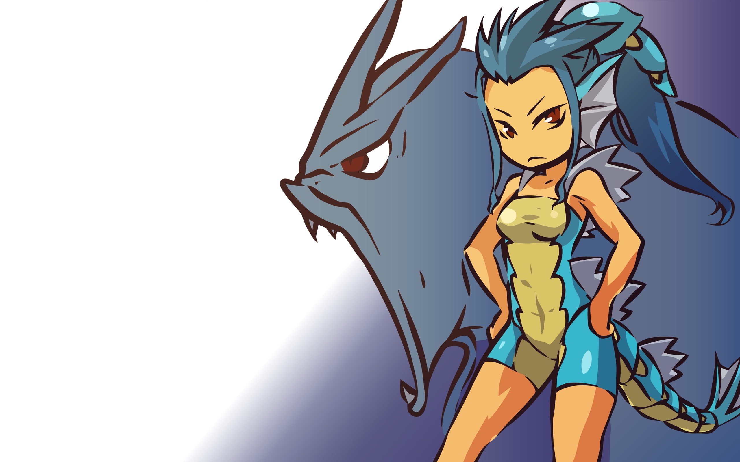 pokemon, anime, hd, art, Gyarados, x, 2K, HD Wallpaper