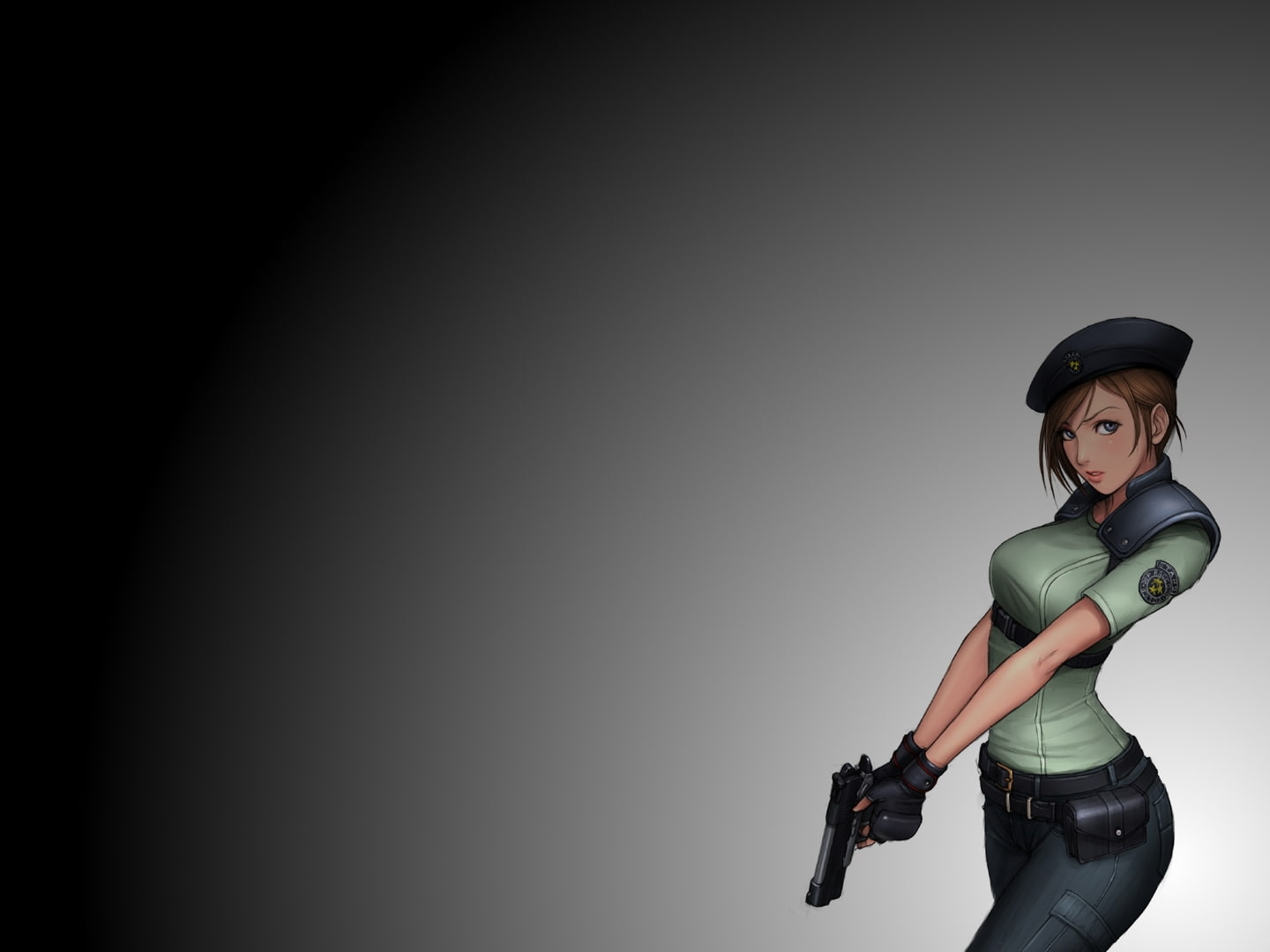 valentine, evil, art, jill, Resident Evil, video, hd, games, 720P, resident, x, Jill Valentine, HD Wallpaper