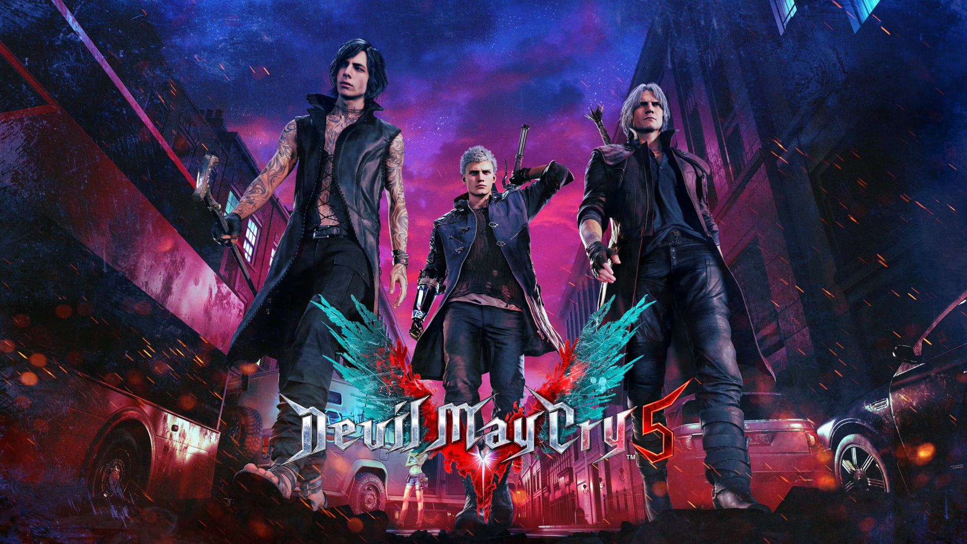 1080P, Devil May Cry, Nero (Devil May Cry), V (Devil May Cry), Dante (Devil May Cry), Devil May Cry 5, HD Wallpaper