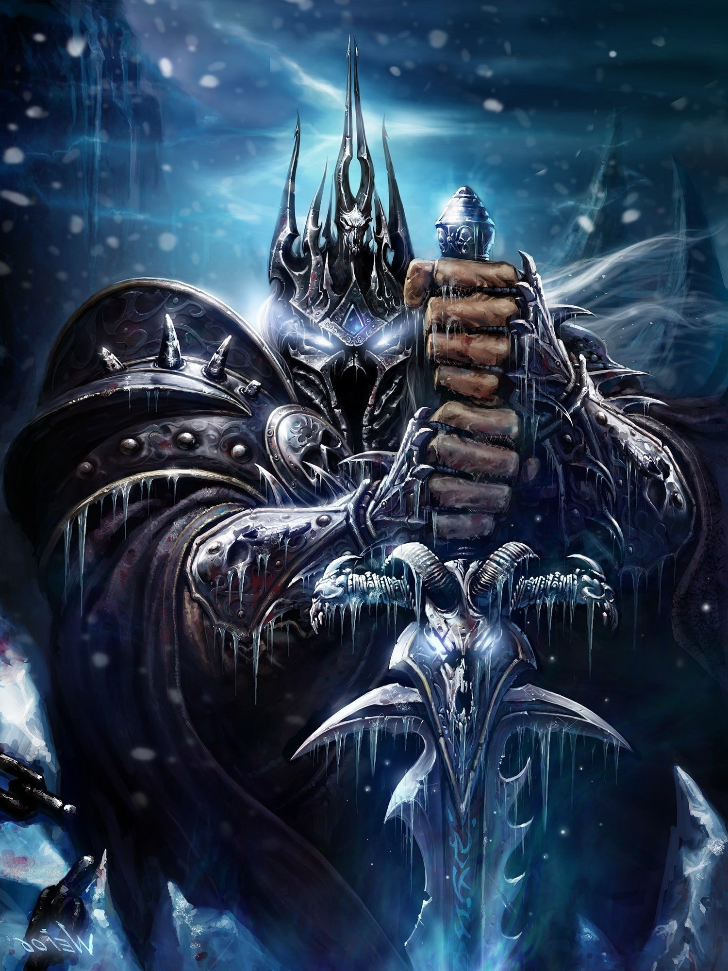 sculpture, spirituality, outdoors, arthas world of warcraft wrath of the lich king, 1080P, human representation, art and craft, nature, fish, animal wildlife, Phone HD Wallpaper