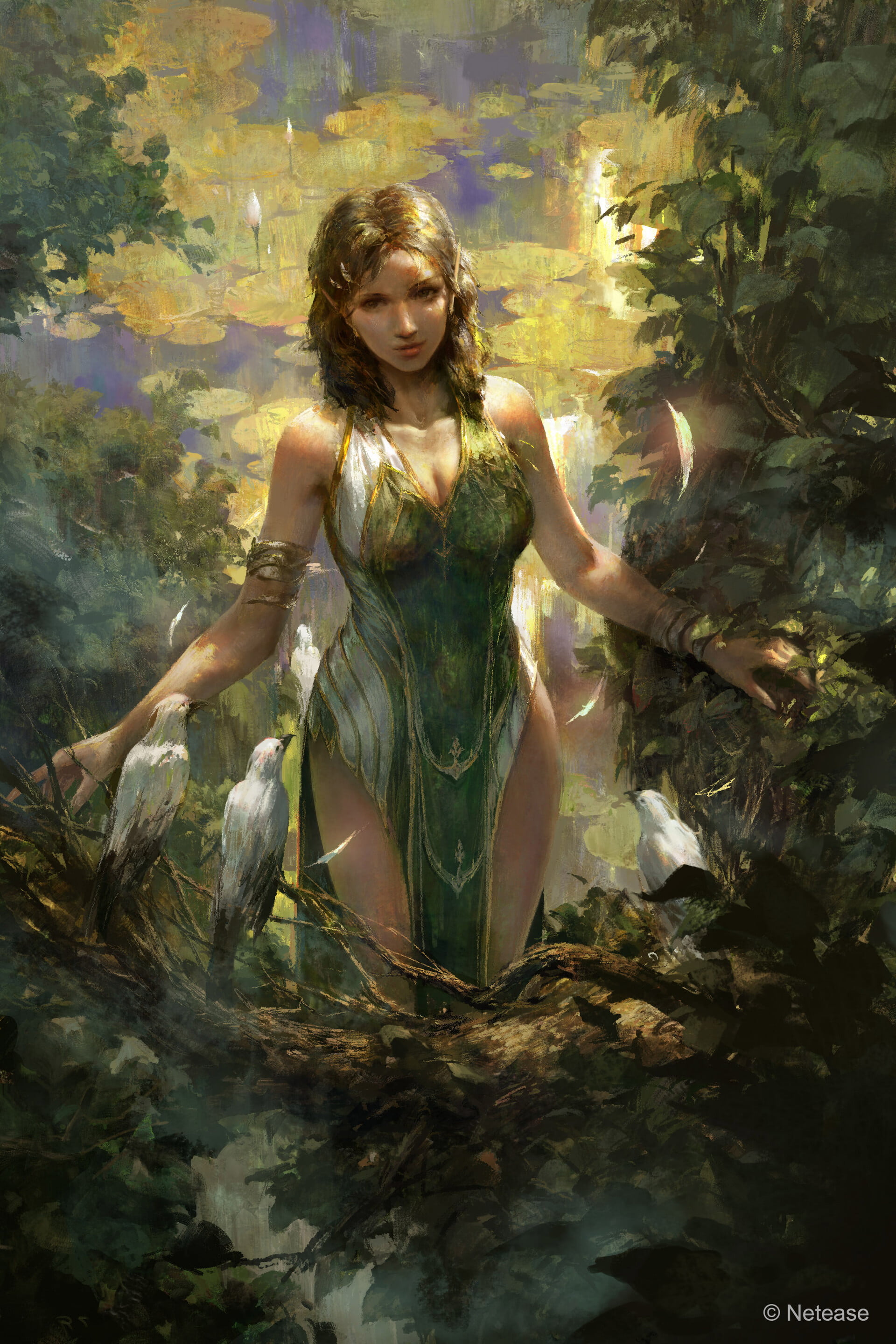 fantasy art, fantasy girl, Mazert Young, 2K, artwork, Phone HD Wallpaper