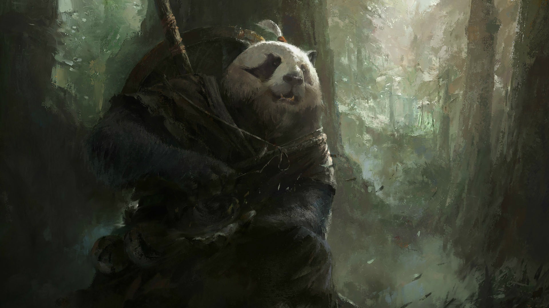 1920x1080, mists, panda, mazert, mazert young, magic, world, games, warcraft, pandaria, 1080P, young, HD Wallpaper