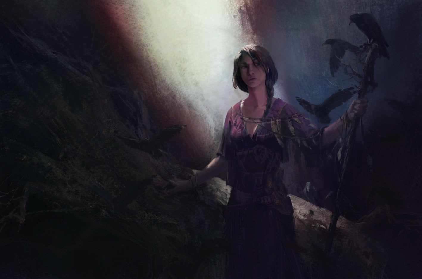 fantasy girl, artwork, Mazert Young, 720P, women, standing, fantasy art, HD Wallpaper