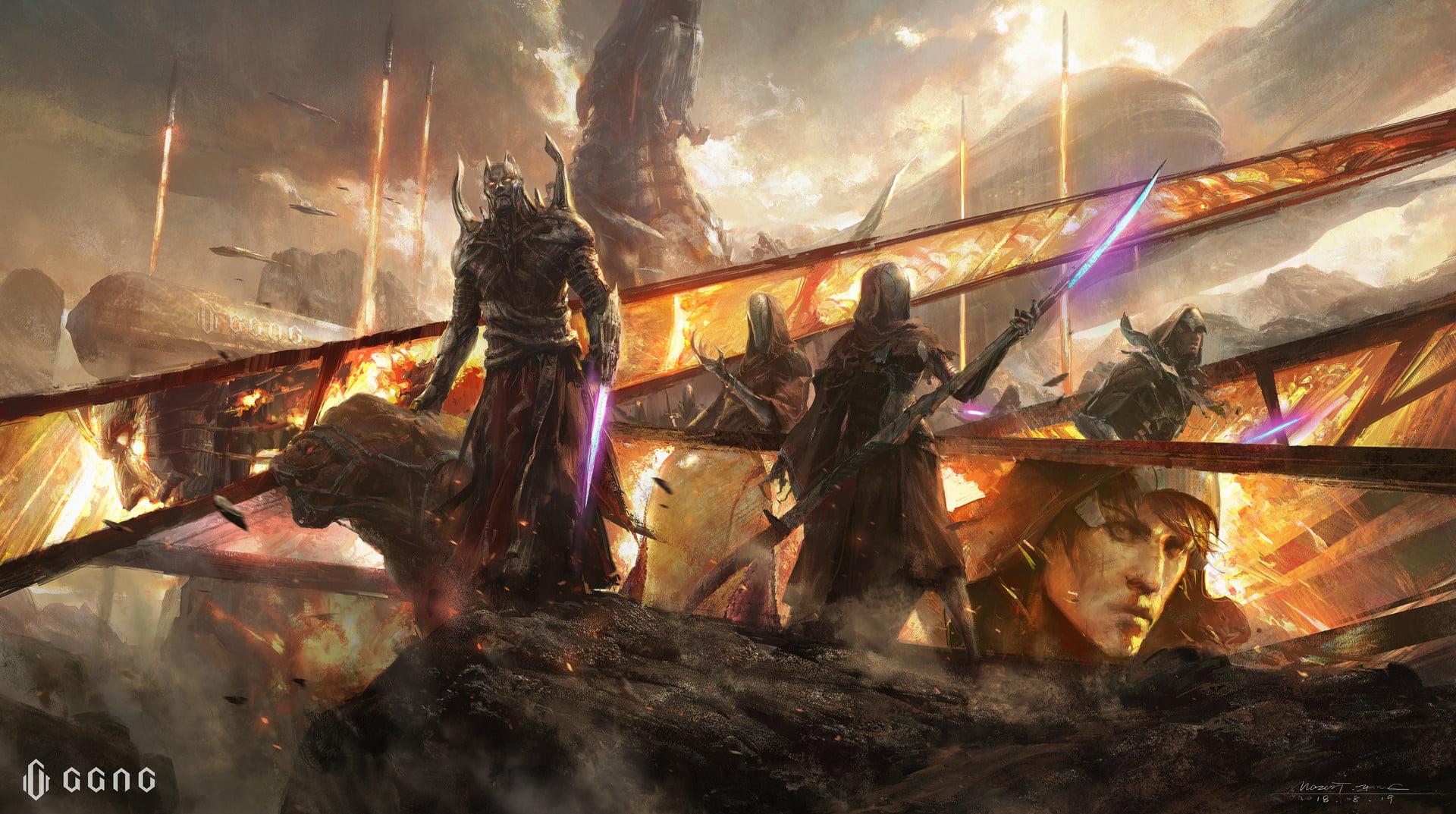 fantasy art, science fiction, artwork, ArtStation, Mazert Young, 1080P, HD Wallpaper