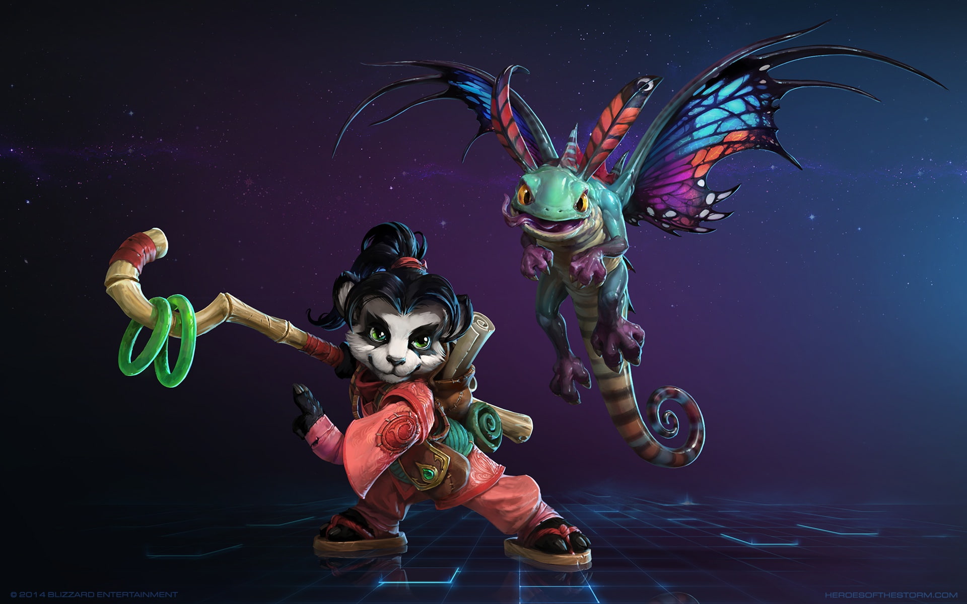 WarCraft 3, Dragon, Li Li Stormstout, Faerie Dragon and the World Wanderer, Li Li, WarCraft, Mr Jack, Mr--Jack, World of  WarCraft, By Mr--Jack, 1080P, HD Wallpaper
