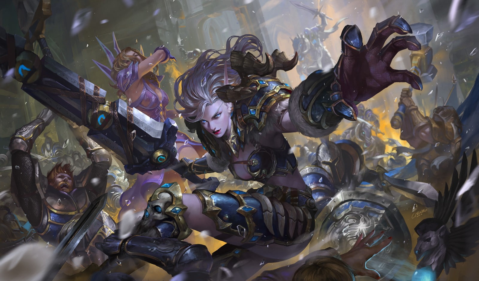 720P, Warcraft, Chenbo, fantasy art, HD Wallpaper