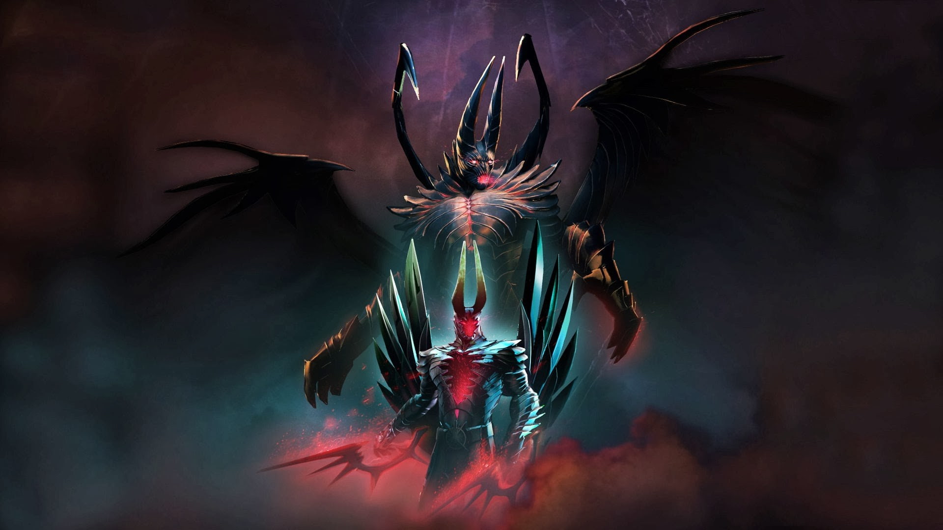 sky, smoke - physical structure, 1080P, firework display, celebration, nature, multi colored, dota 2 valve terrorblade video games, beauty in nature, illuminated, HD Wallpaper