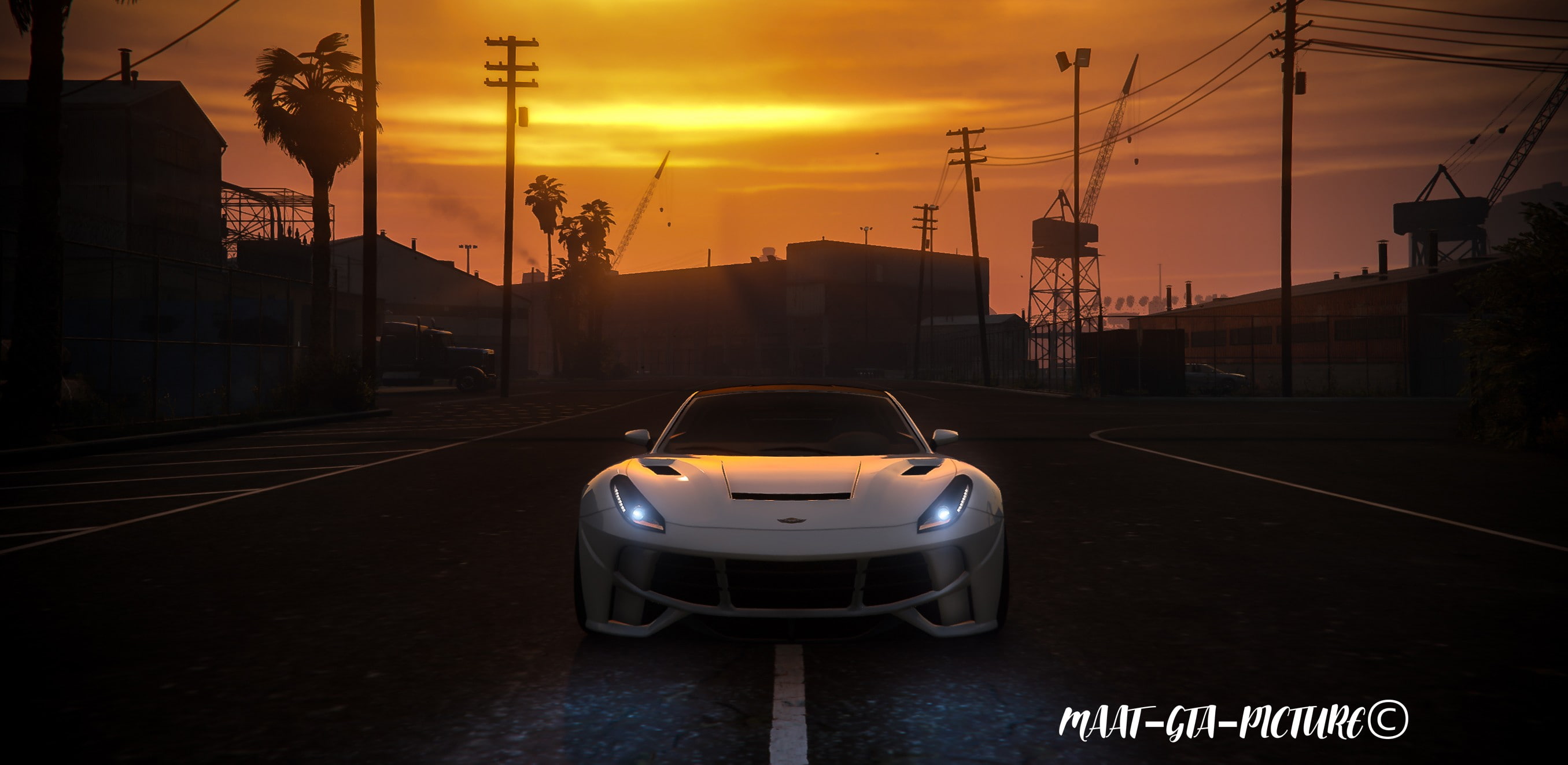 photography, 2K, maatpicture, gamers, Rockstar Games, Photoshop, Grand Theft Auto V, car, HD Wallpaper