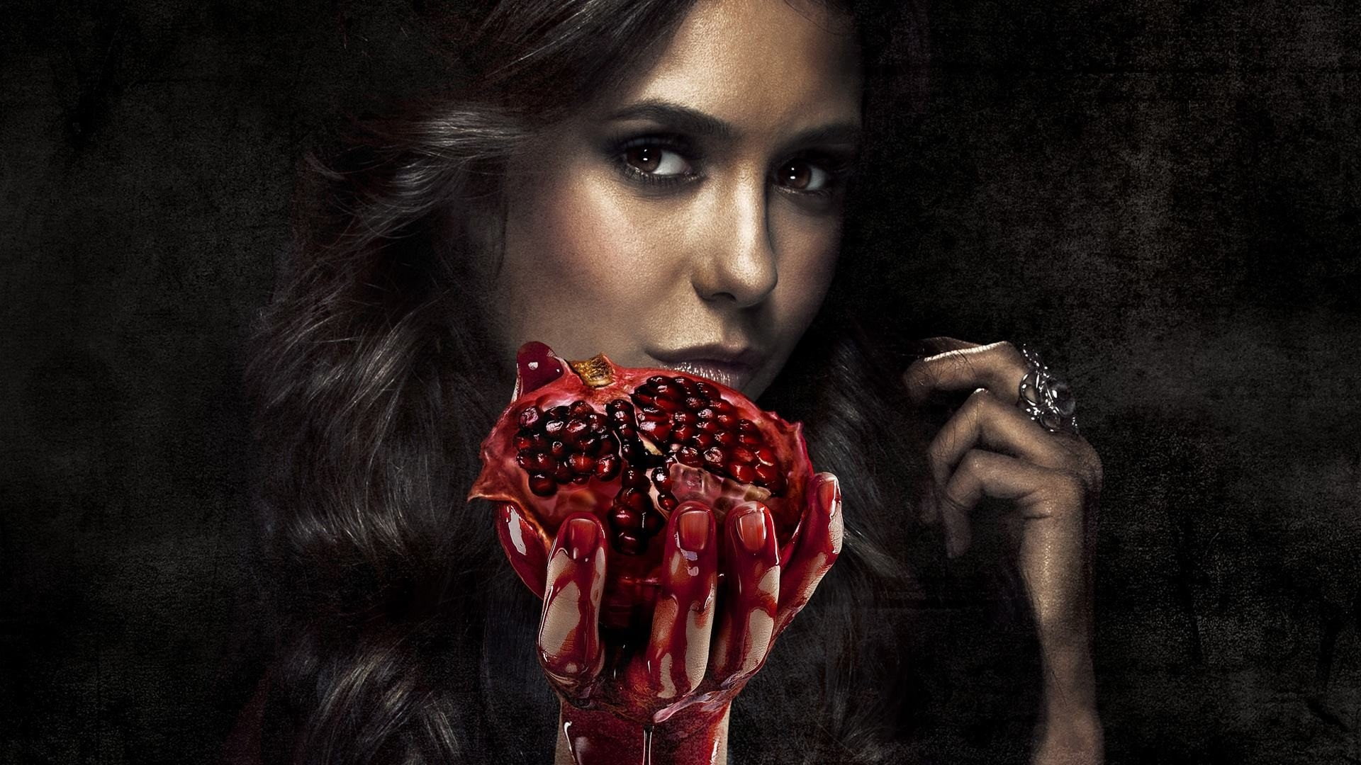blood, vampire, television, 1080P, drama, horror, series, fantasy, diaries, HD Wallpaper