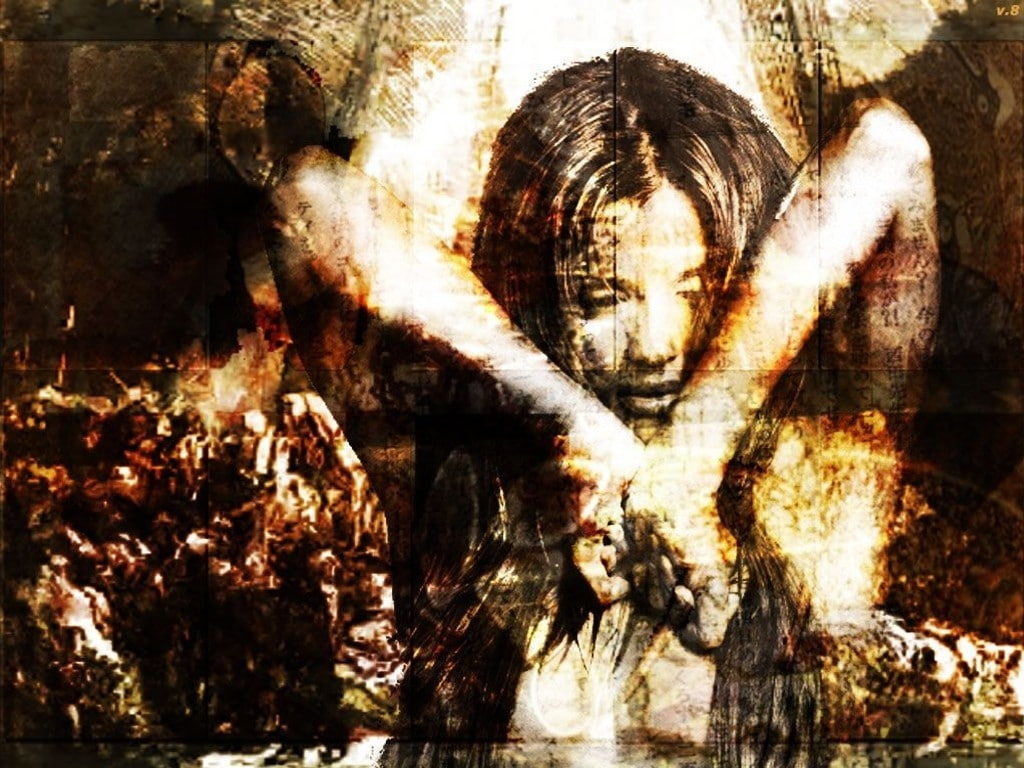 480P, abstract, scary, horror, girl, hd, HD Wallpaper
