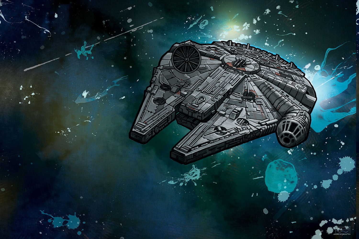 business, sky, sinking, outdoors, no people, destruction, nature, technology, sea, Millennium Falcon, digital composite, finance, travel, space, Join The Alliance, HD Wallpaper