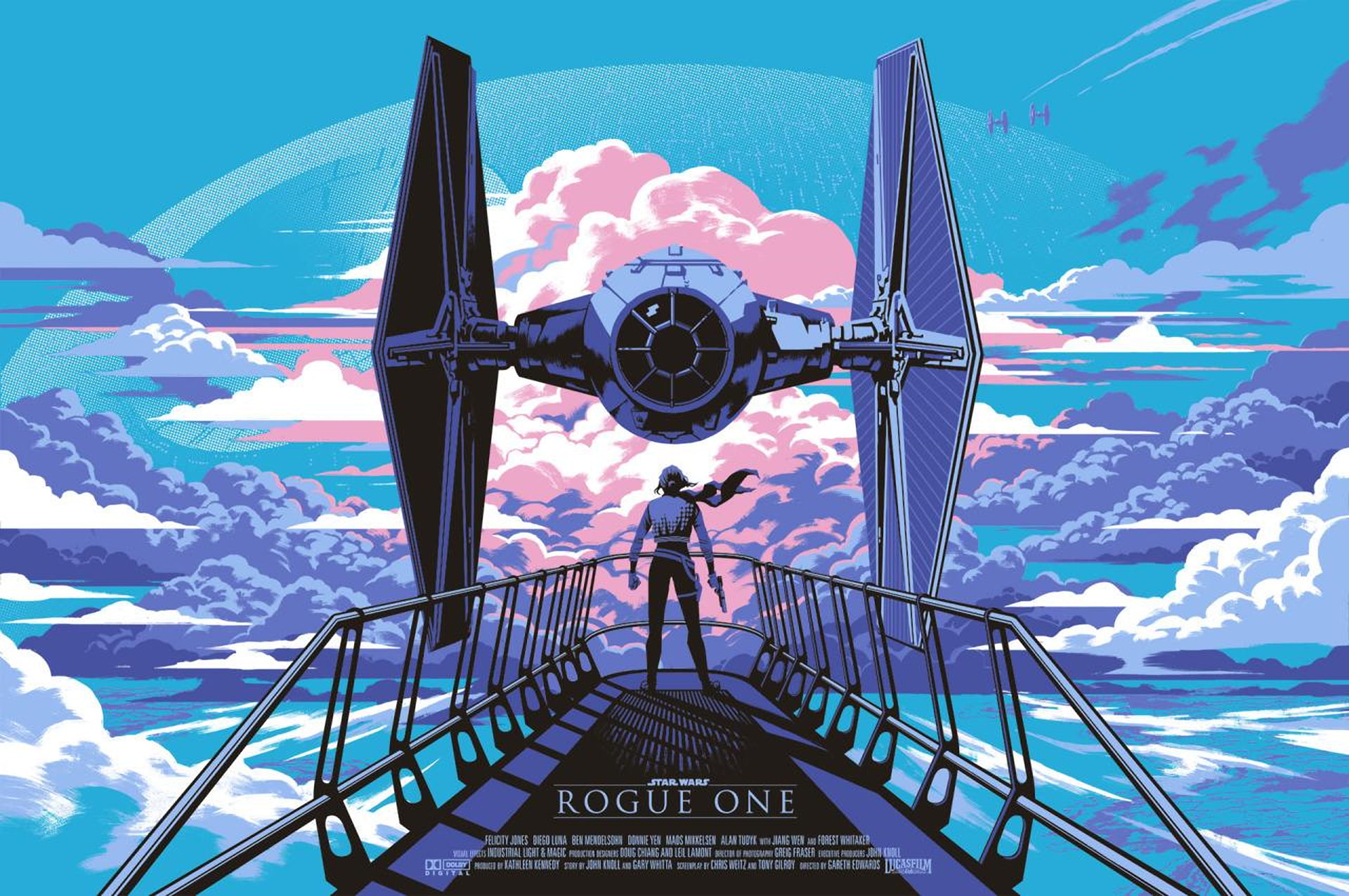 TIE Fighter, Rogue One: A Star Wars Story, 1080P, artwork, Star Wars, HD Wallpaper