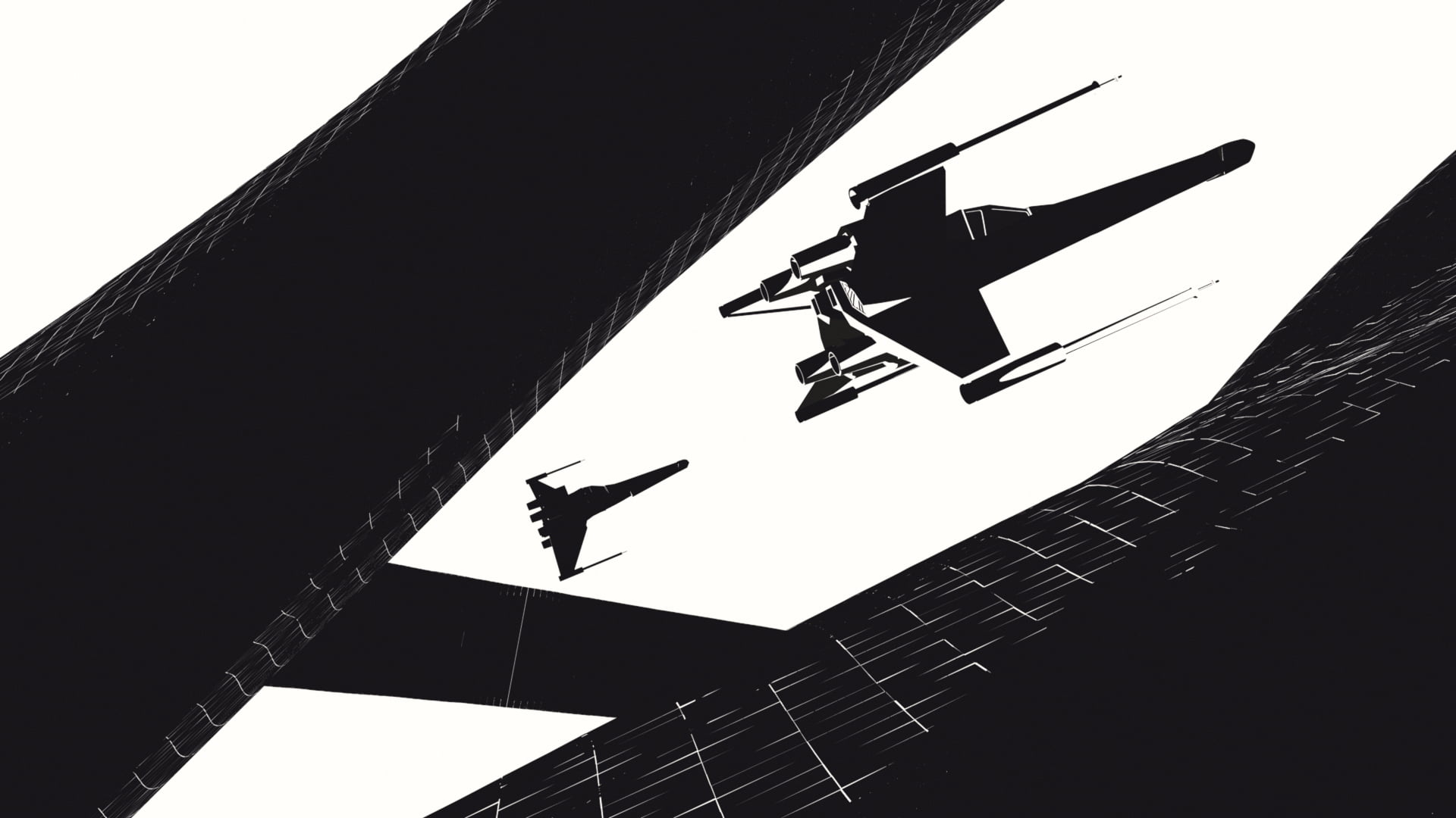 men, low angle view, X-wing, clear sky, simple, black, silhouette, real people, built structure, human arm, transportation, illustration, sky, air vehicle, HD Wallpaper