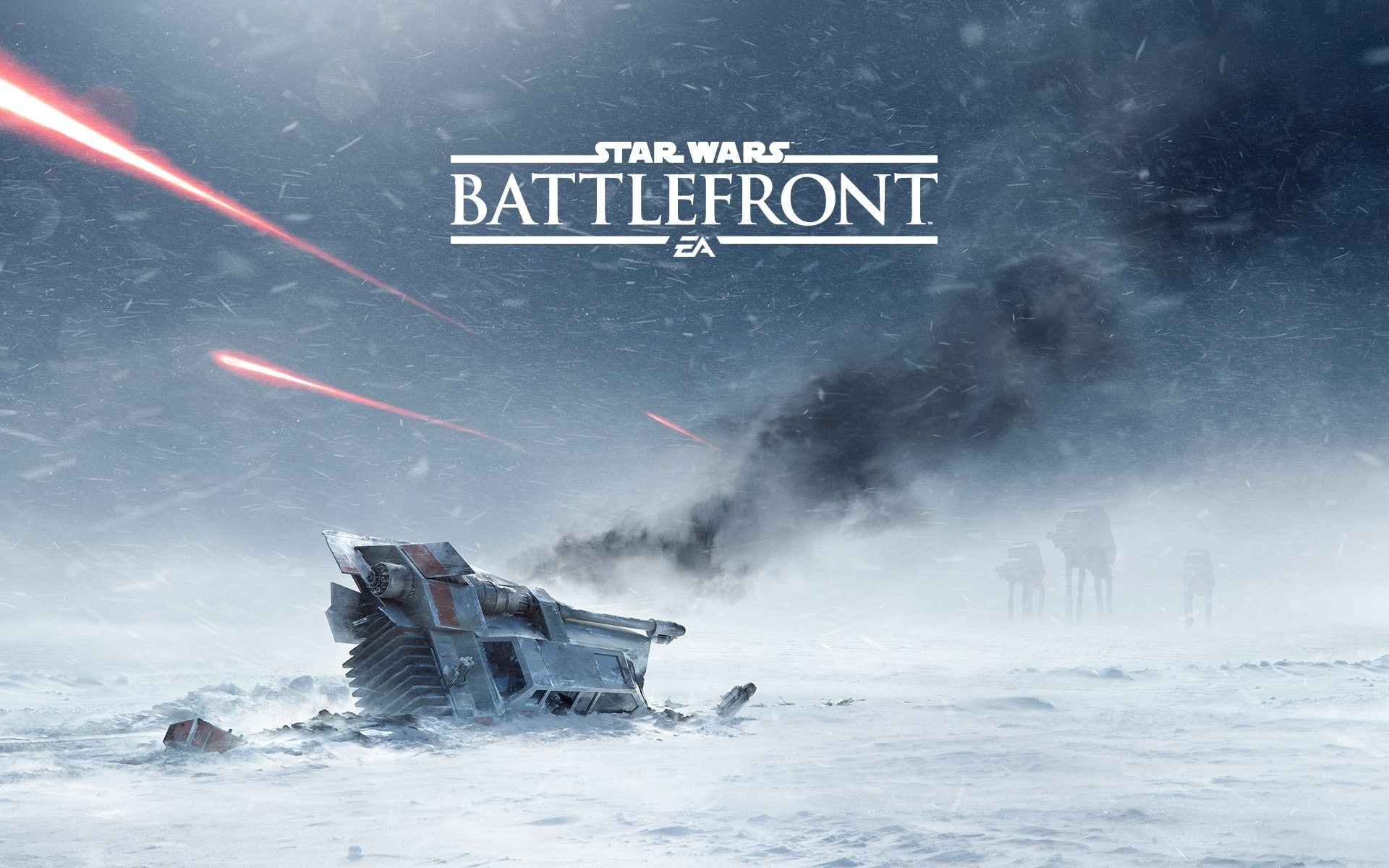 1080P, Battle of Hoth, EA DICE, Star Wars: Battlefront, Hoth, LucasArts, Star Wars, video games, snow, HD Wallpaper
