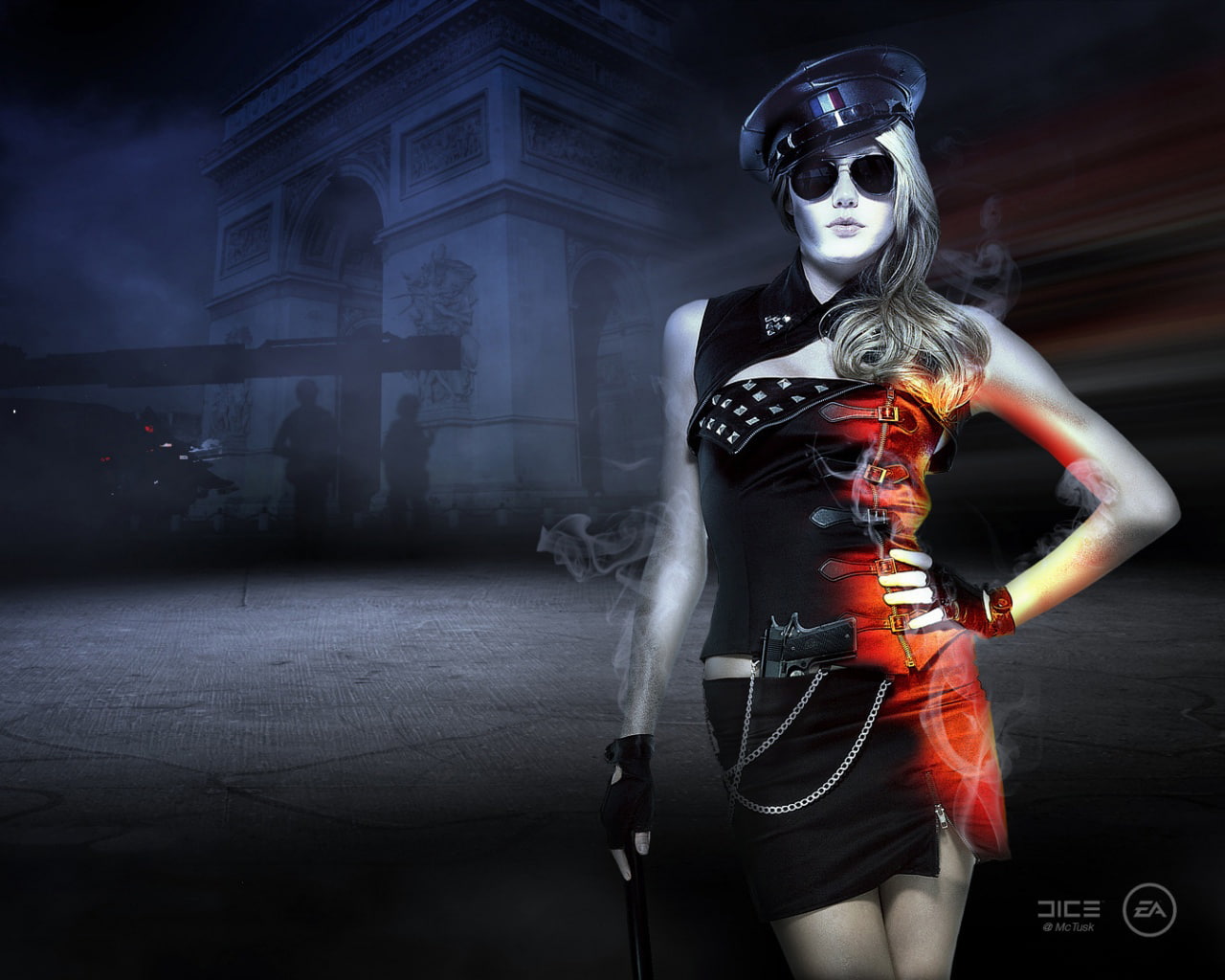 dice, ea, 720P, games, battlefield, girl, game, HD Wallpaper
