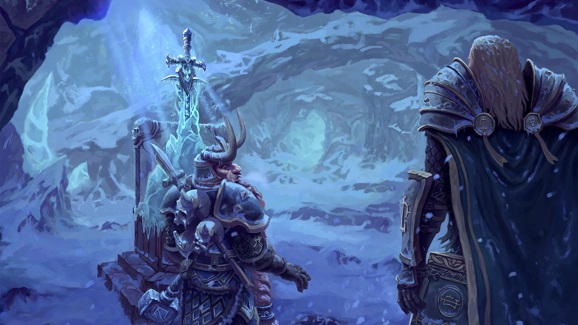Muradin Bronzebeard, close-up, day, nature, no people, Lich King, outdoors, sea life, 1080P, World Of Warcraft, clothing, Dwarf, animals in the wild, swimming, HD Wallpaper