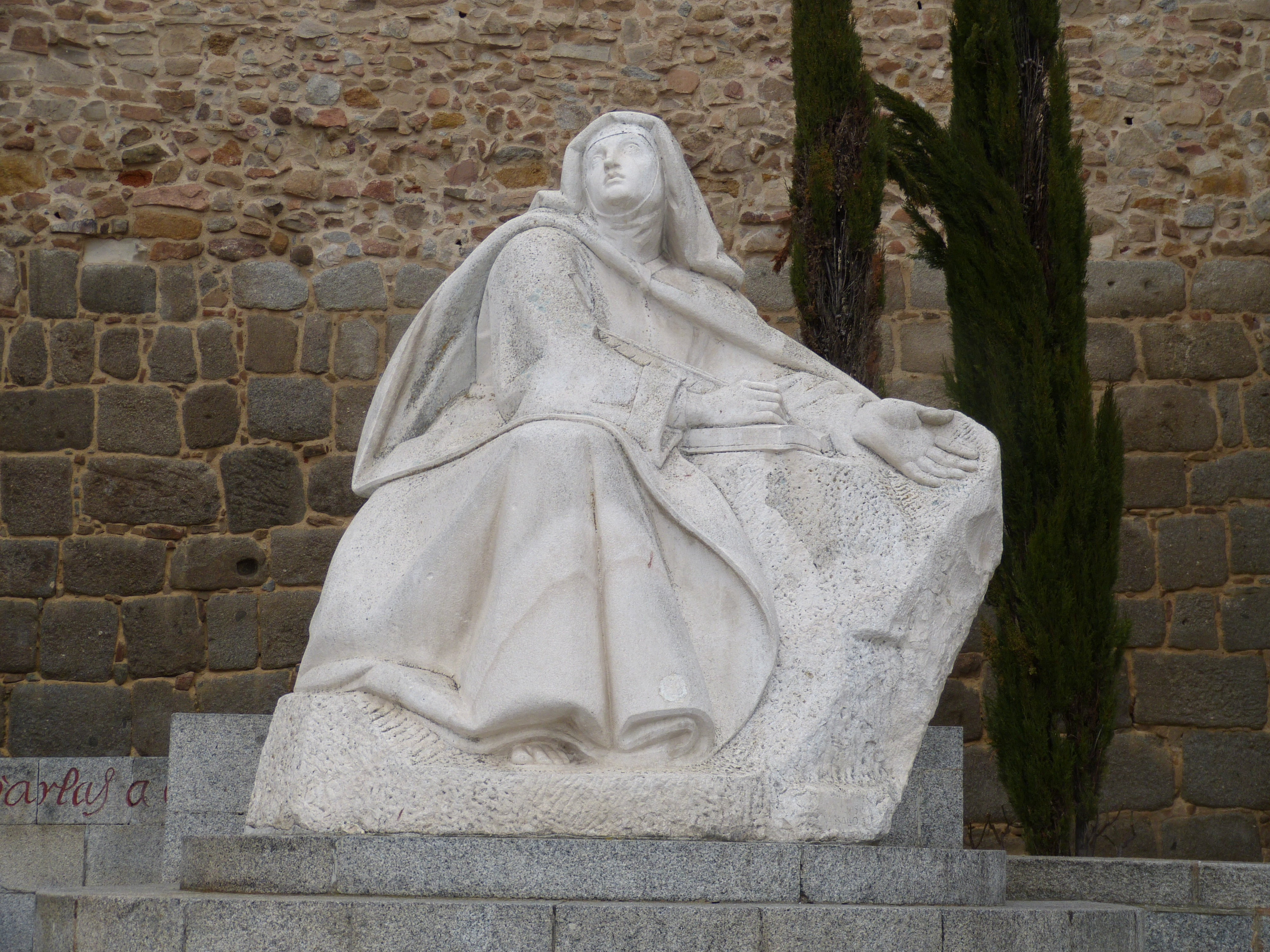 4K, marble, spirituality, worship, female likeness, emotion, tombstone, creativity, holy, sculpture, solid, monument, architecture, representation, catholic, HD Wallpaper