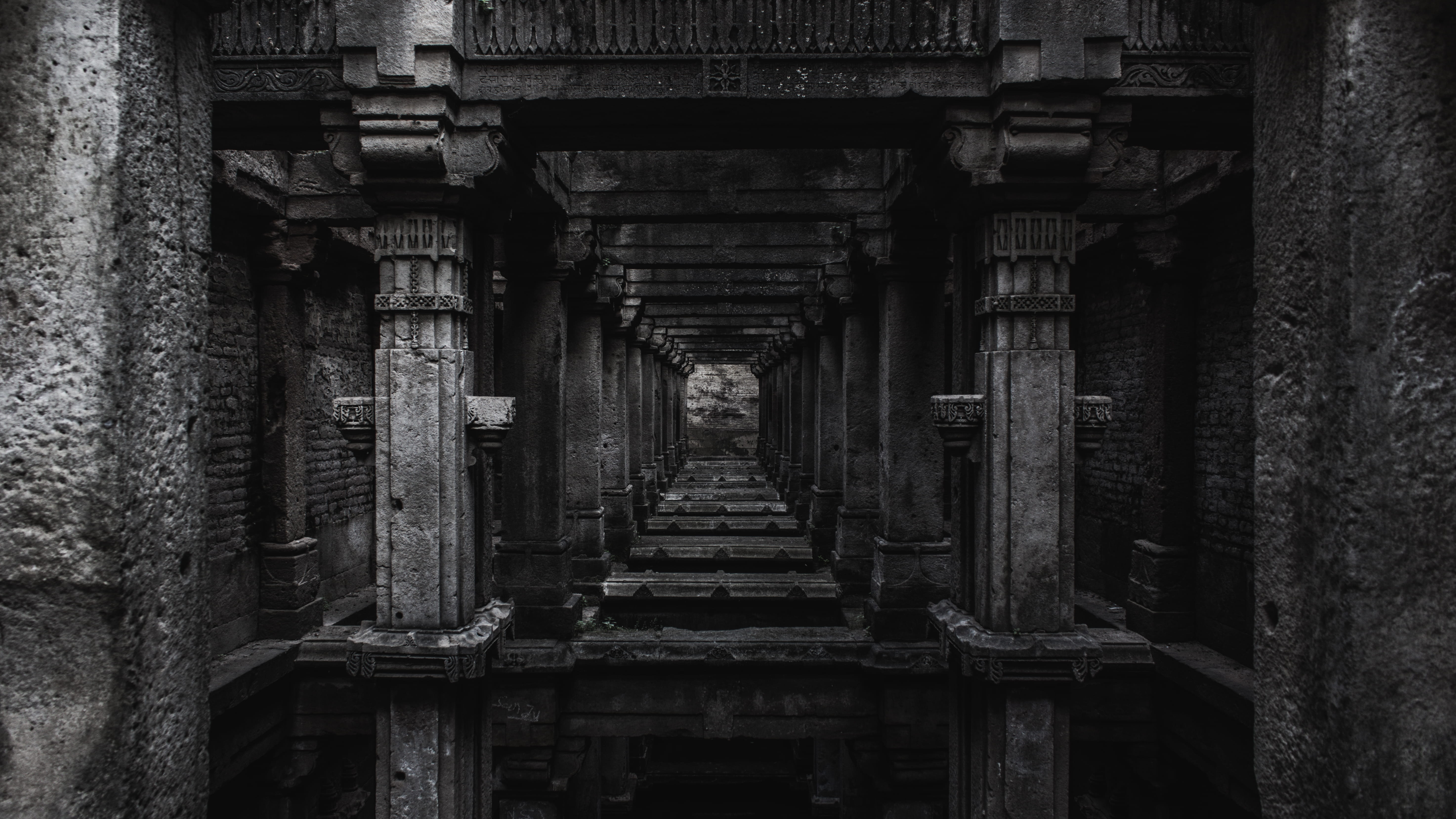 architecture, history, art, no people, weathered, abandoned, building exterior, columns, run-down, stone, sculpture, temple, damaged, the past, exterior, HD Wallpaper